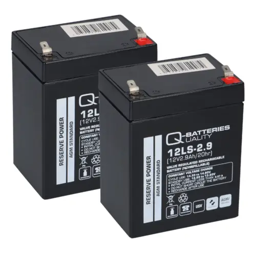 2x 12V 2,9Ah Bleigel f. Samitec Hebesysteme zum Selbsteinbau QB 2x 12V 2,9Ah Bleigel f. Samitec Hebesysteme zum Selbsteinbau QB