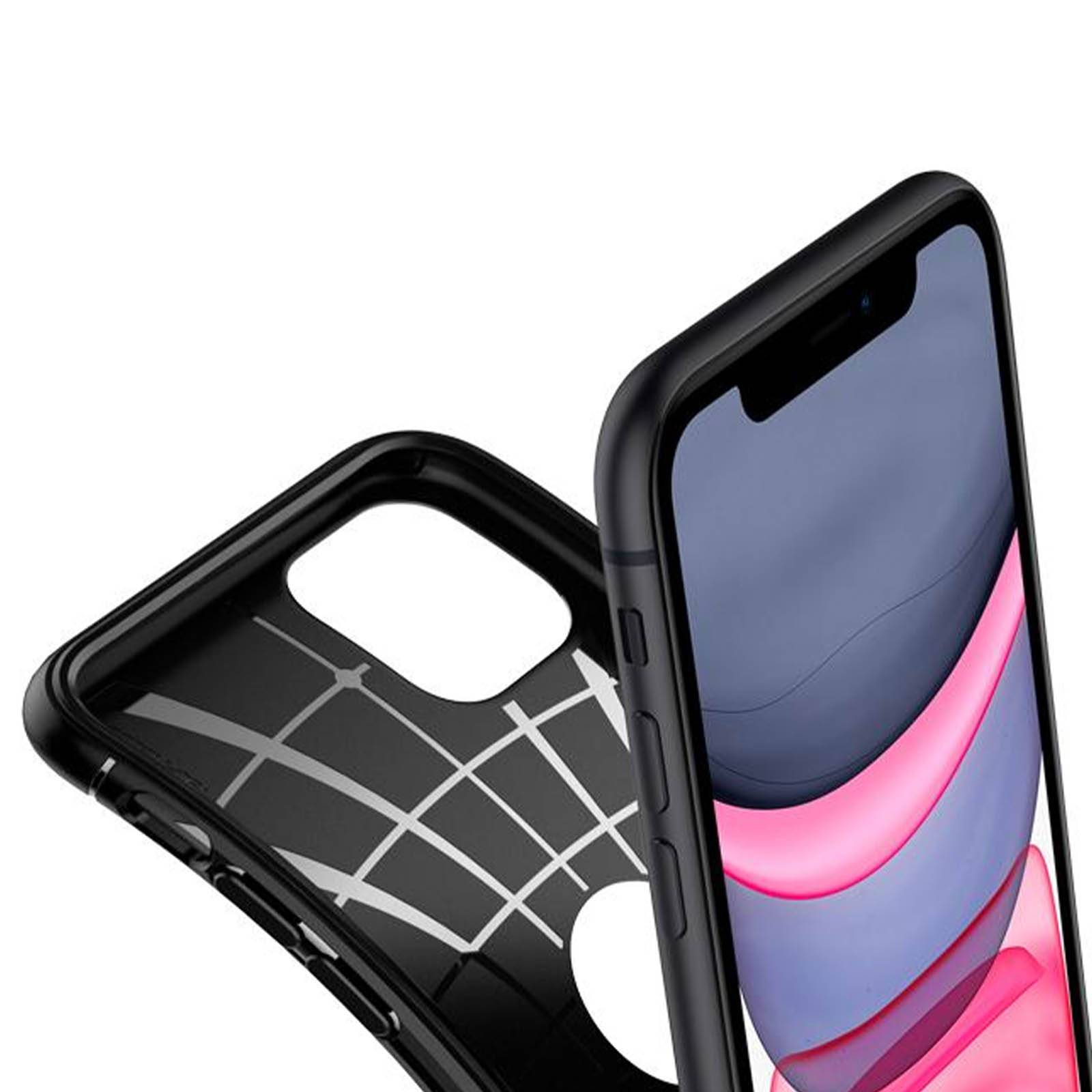 Spigen Rugged Armor Hülle iPhone 11 – Mattschwarz
