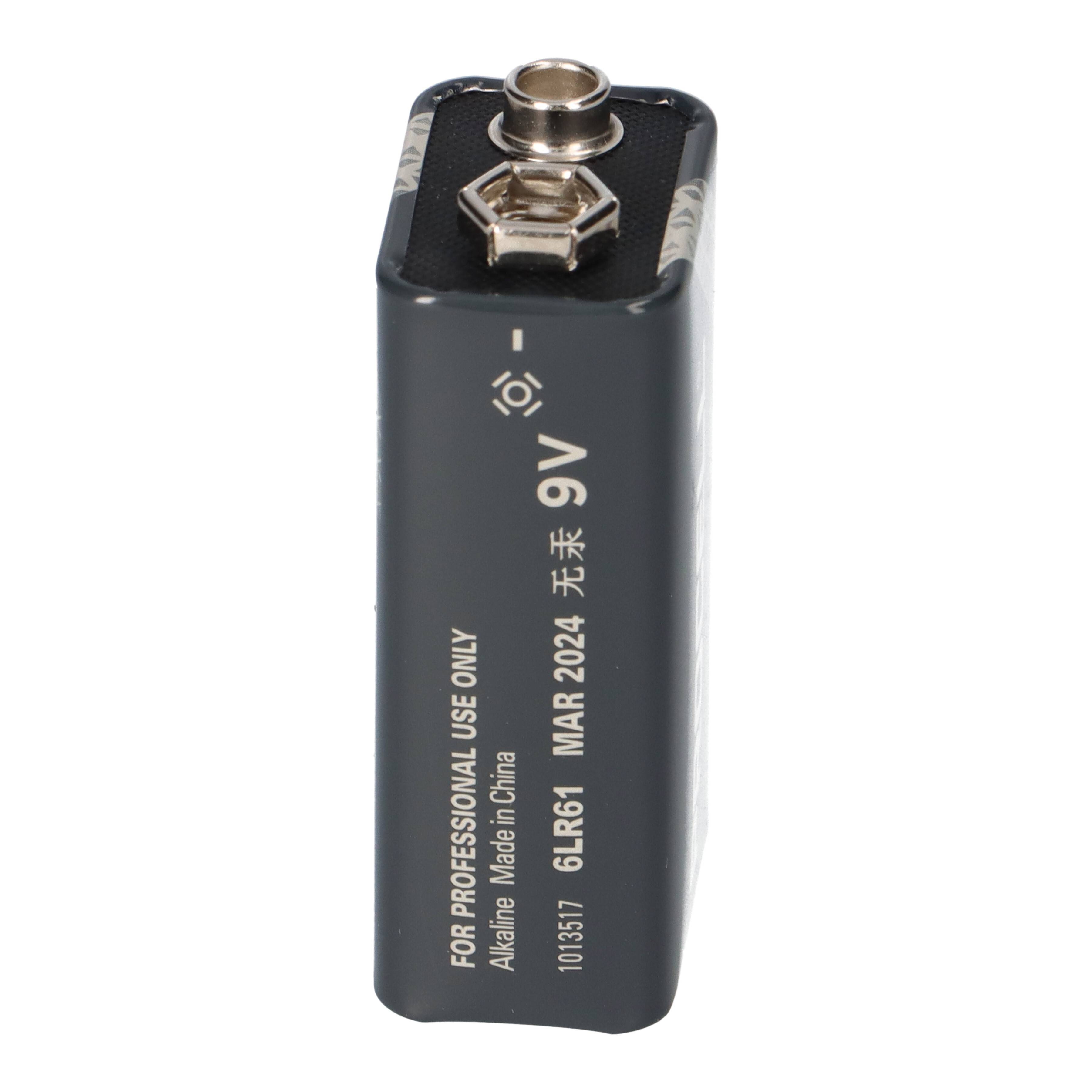 10x Duracell Procell MN1604 9V Block Batterie - passend für Rauchmelder, Messgeräte & Audio
