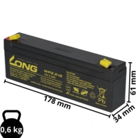 Bleiakku 12V 2,2Ah Akkulift FELIX T441100100 AGM VdS Bleiakku 12V 2,2Ah Akkulift FELIX T441100100 AGM VdS