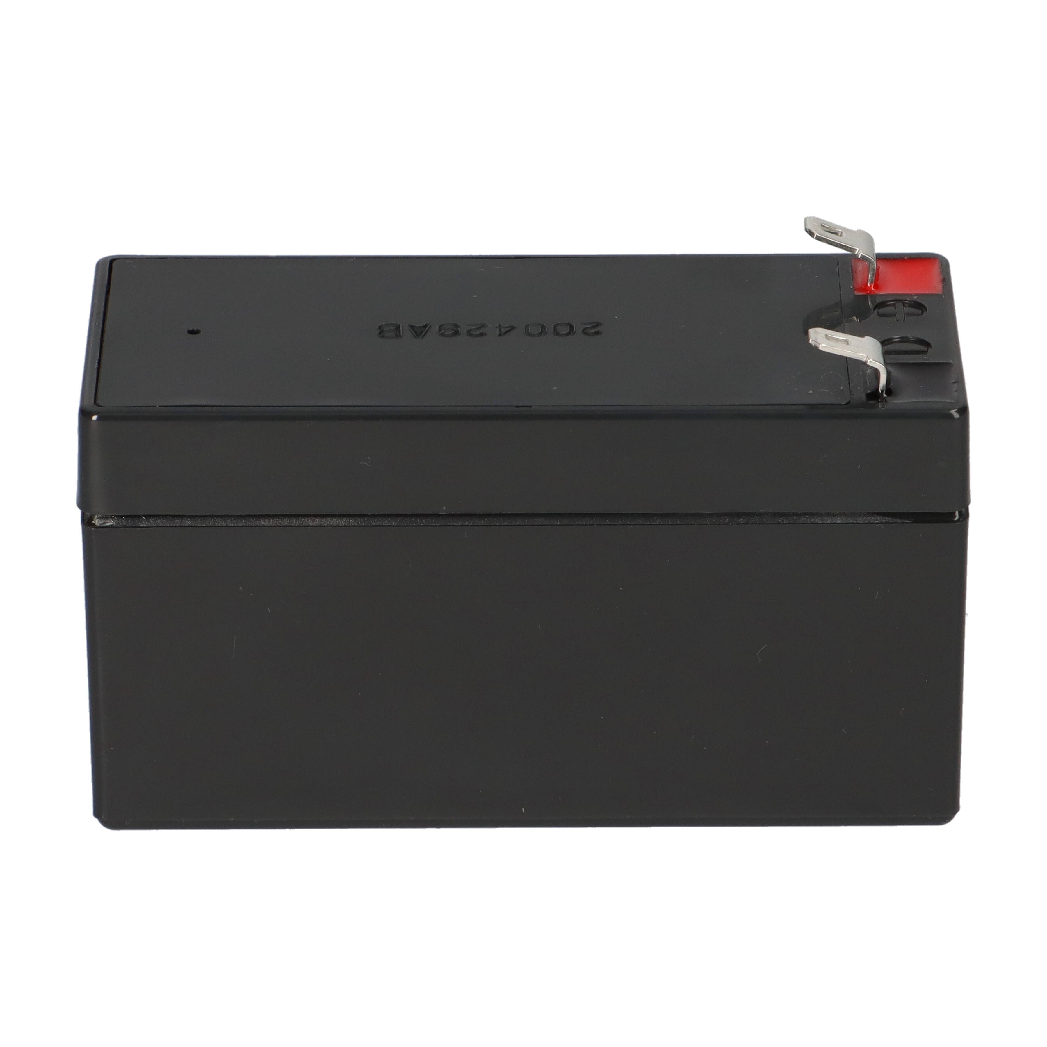 Bleiakku 12V 1,2Ah kompatibel Powerfit S312/1,2 S AGM VdS