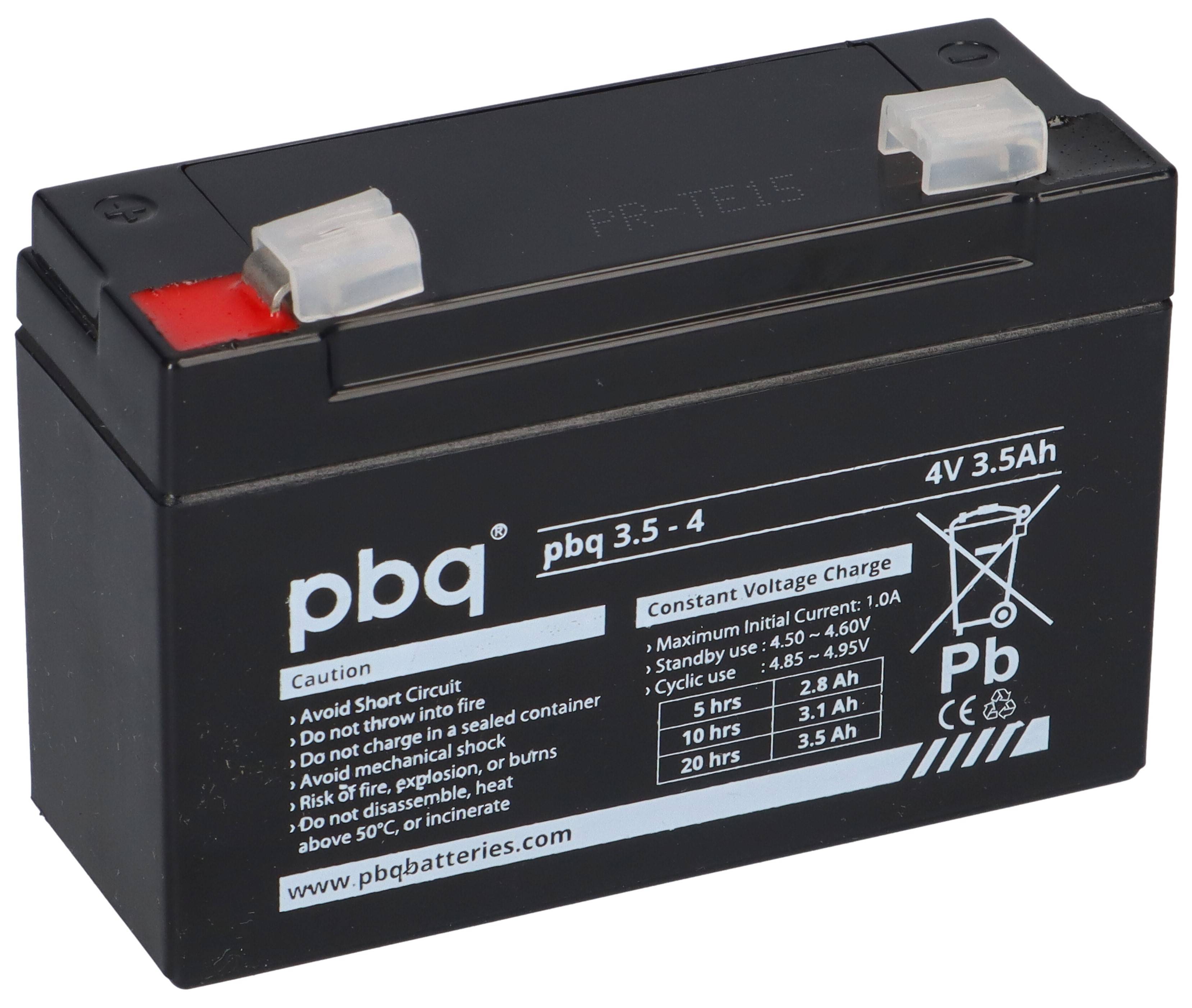 pbq 3.5-4 4V 3,5Ah kompatibel Sonnenschein A504 3,5S Akku Handlampe