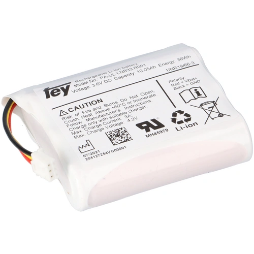 Lithium-Ionen Akkupack 3,6V 10,05Ah 36Wh 1S3P Kabel & Stecker Lithium-Ionen Akkupack 3,6V 10,05Ah 36Wh 1S3P Kabel & Stecker