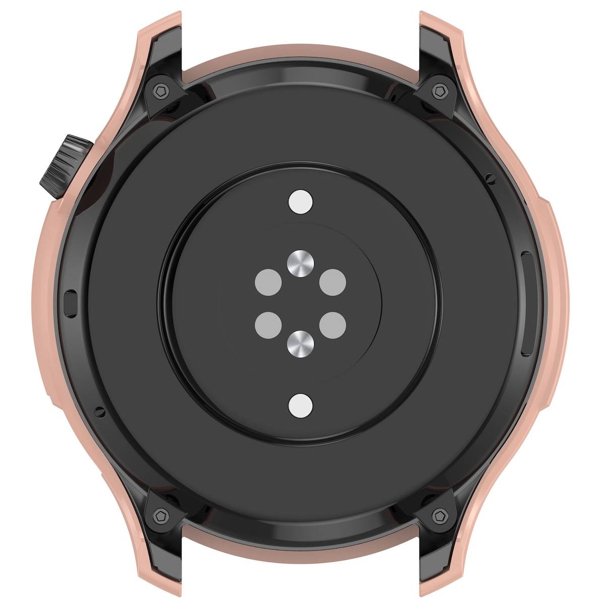 Für Amazfit GTR 4 Schutzhülle PC gehärtetes Glas Rosa Hülle Case Cover