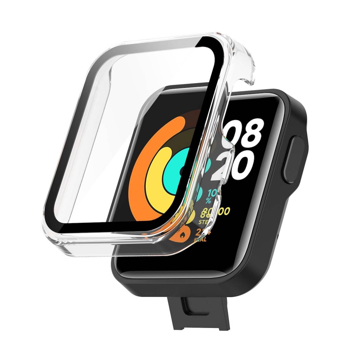 Für Xiaomi Mi Watch Lite Schutzhülle PC / gehärtetes Glas Hülle Case