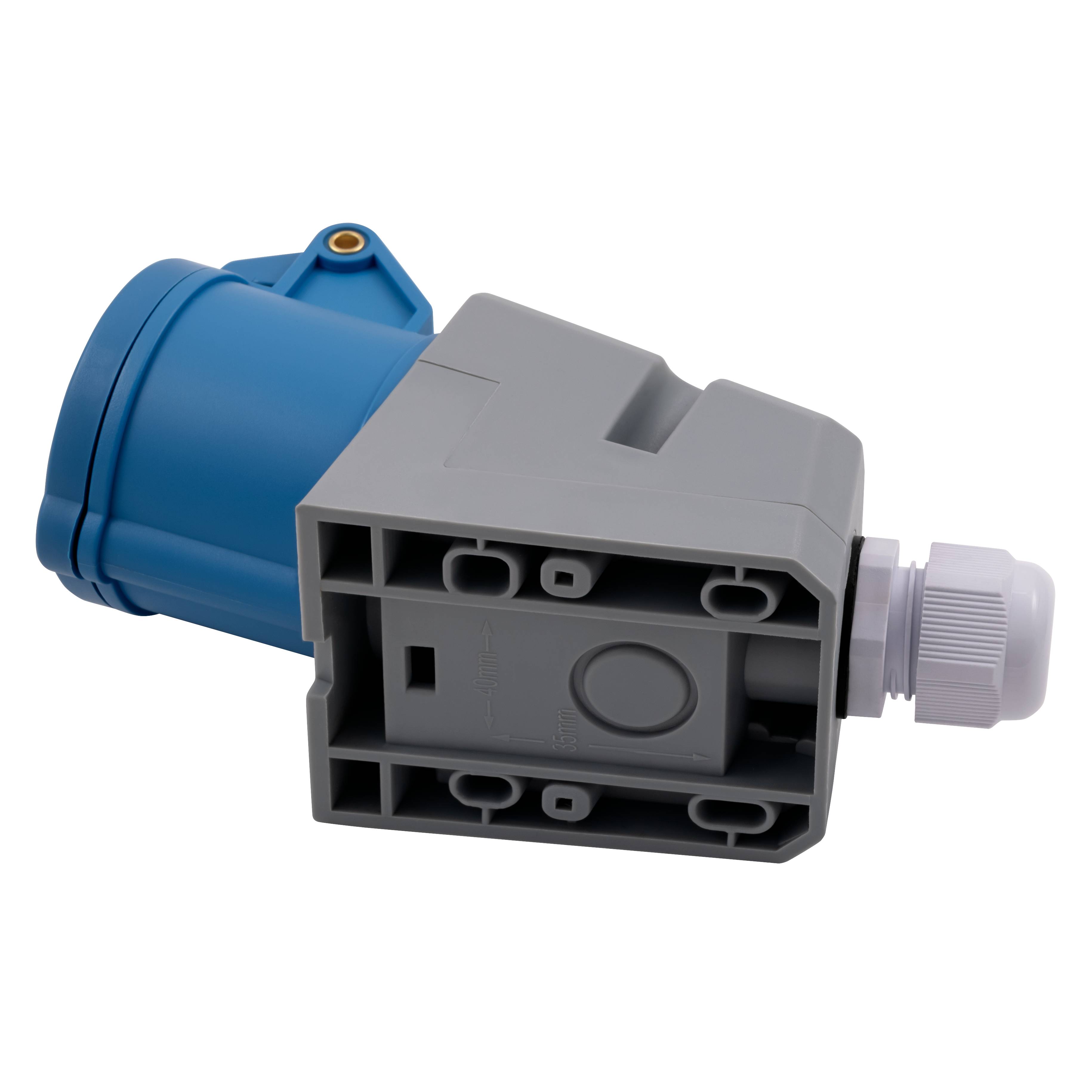 CEE-Kupplung McPower, Wandmontage, IP44, 250V, 16A, 3-polig, IP44