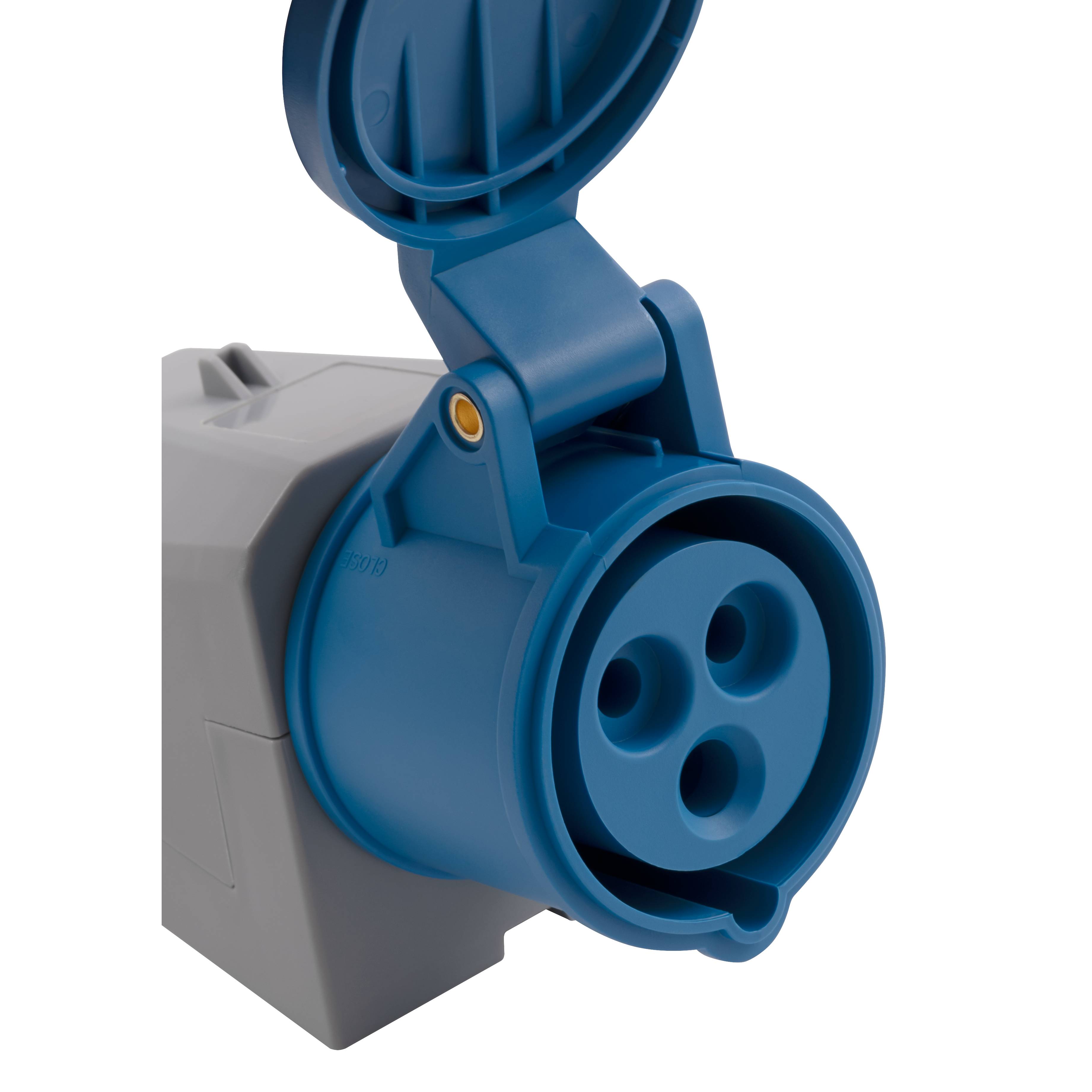 CEE-Kupplung McPower, Wandmontage, IP44, 250V, 16A, 3-polig, IP44