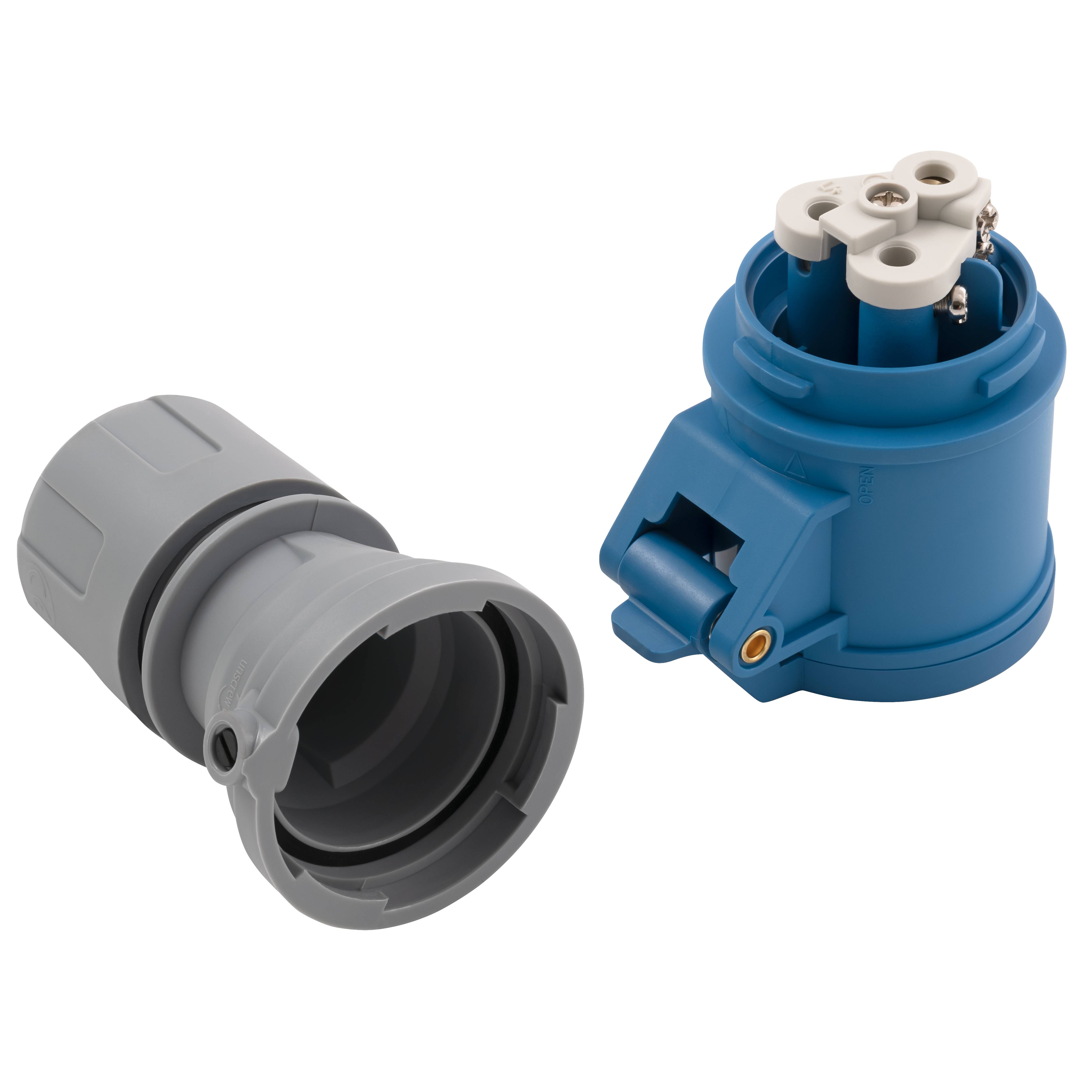 CEE-Kupplung McPower, IP44, 250V, 16A, 3-polig, IP44