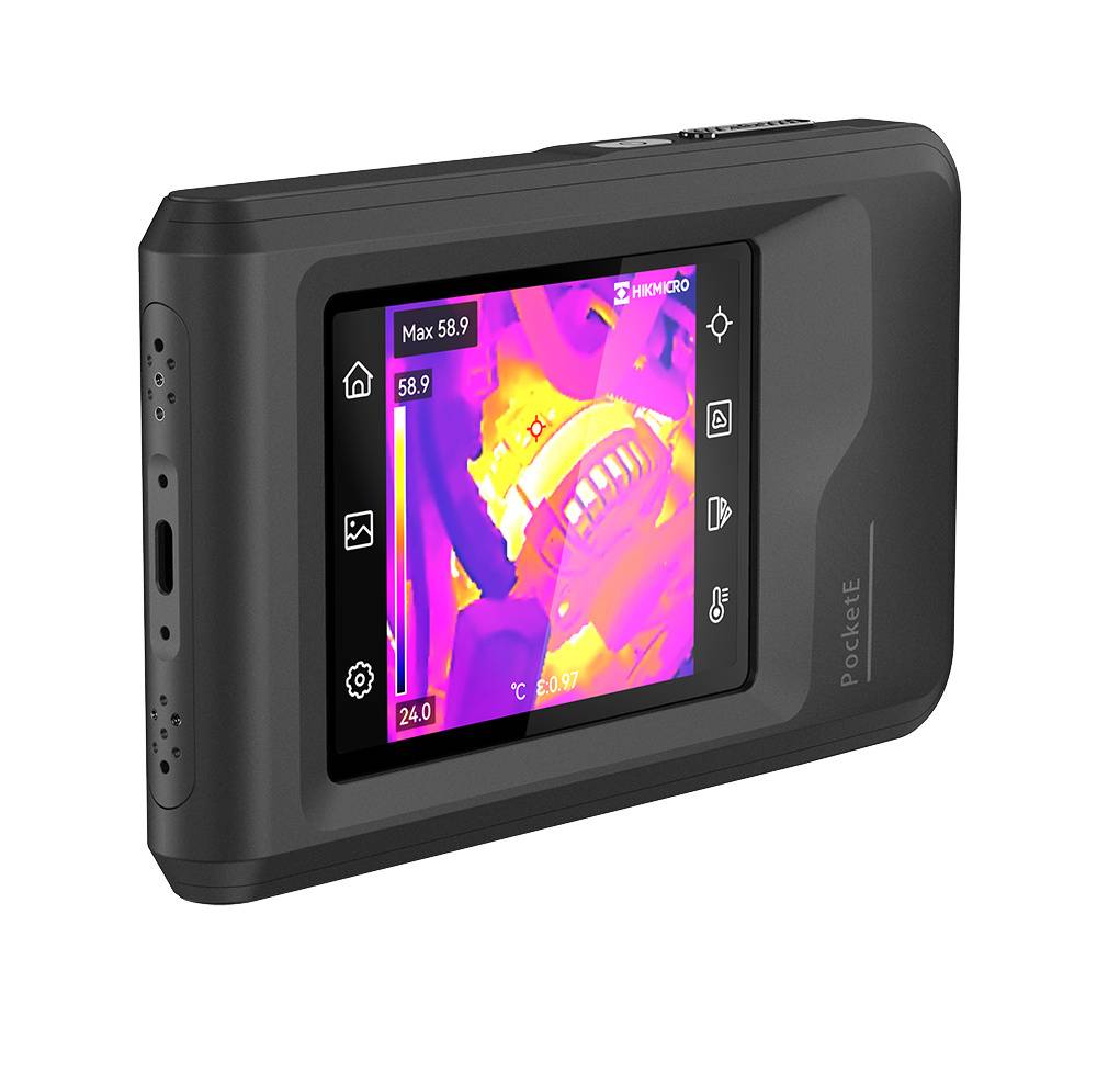 HIKMICRO PocketE Wärmbildkamera mit 96x96 Auflösung (mit Super IR 240x240), 25Hz, 4 GB Speicher