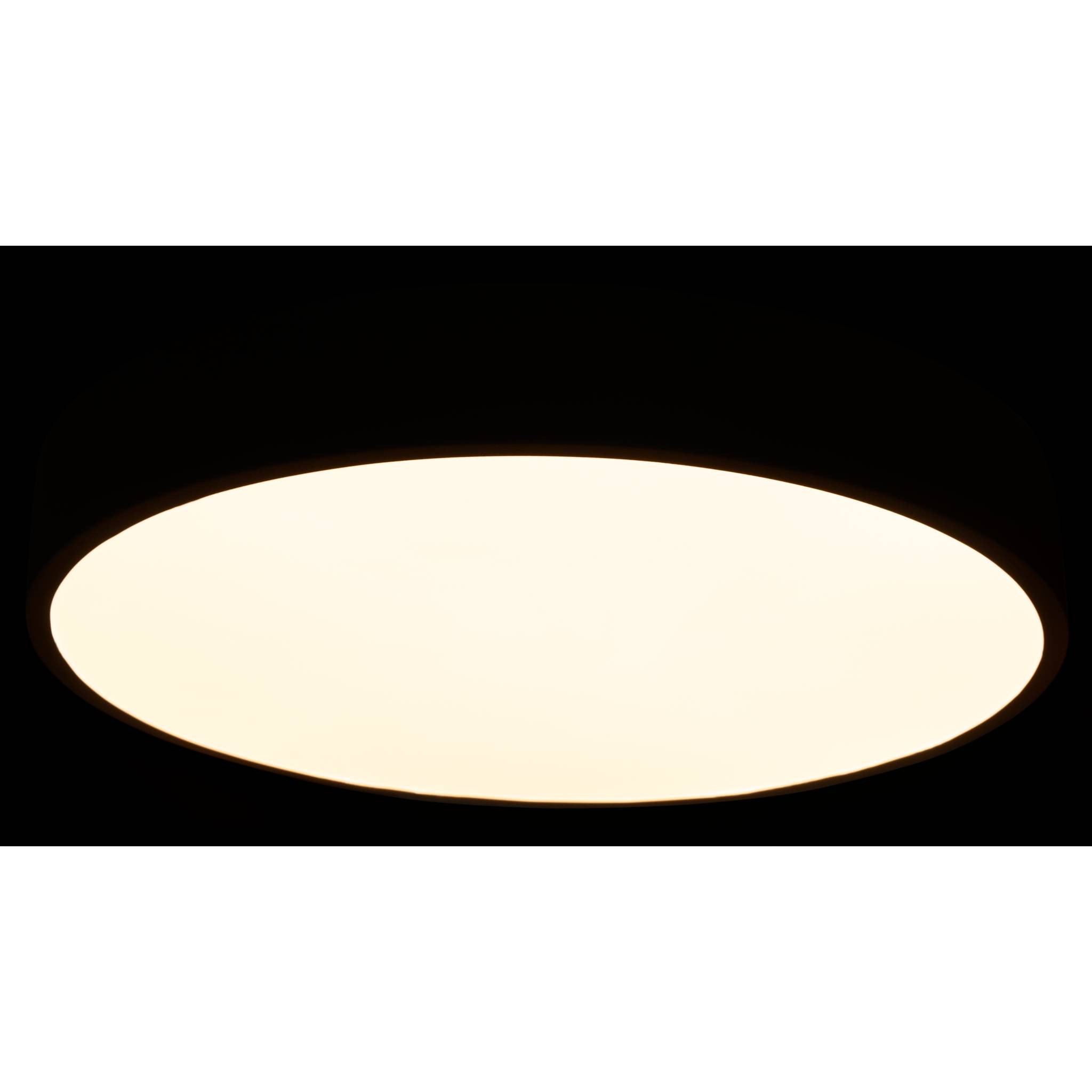 Wifi LED-Deckenleuchte McShine 35W, 4.450lm, Ø40cm, CCT+RGB, schwarz