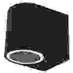 Wandleuchte McShine "Oval-A" schwarz, IP44, 1x GU10, Aluminium Gehäuse