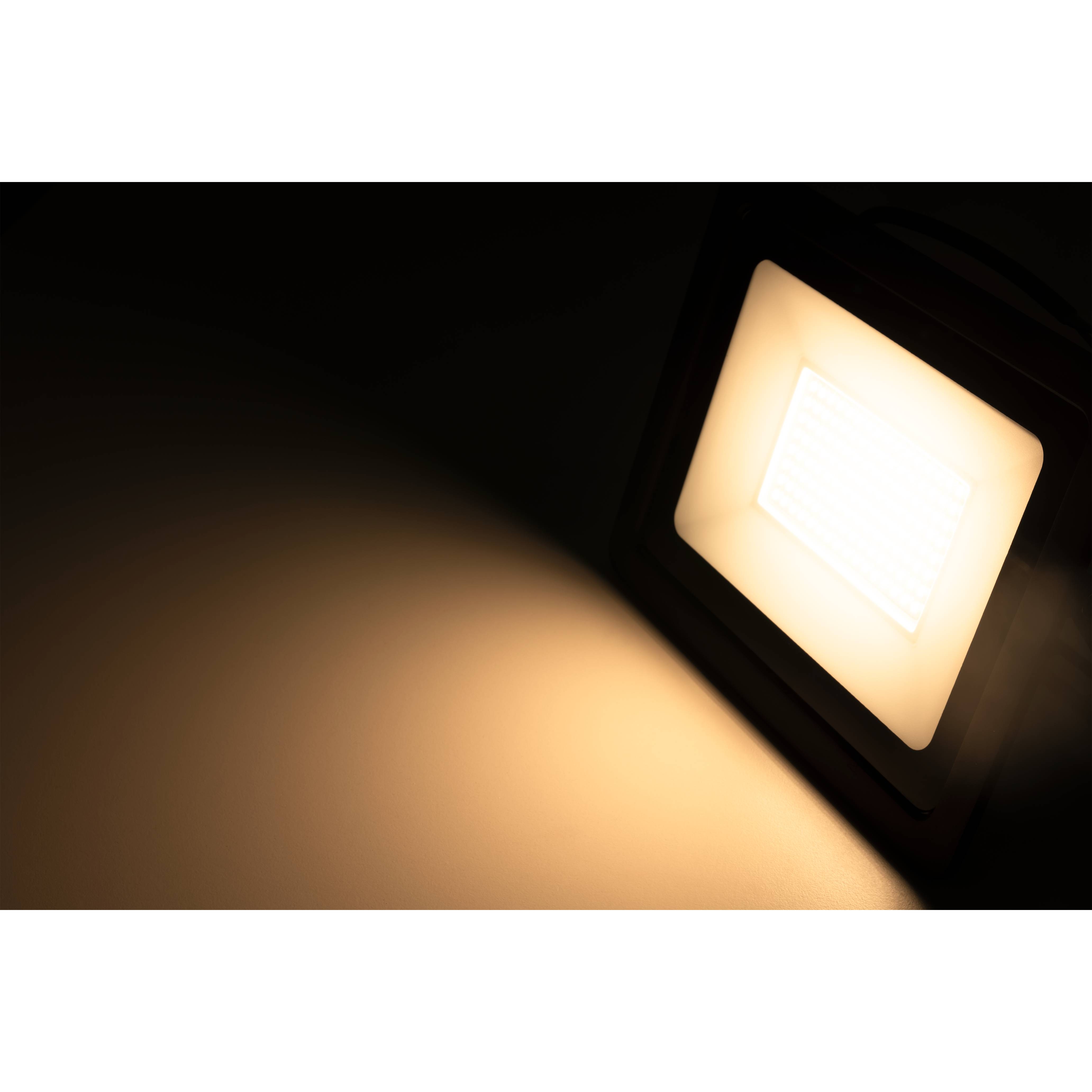 LED-Außenstrahler McShine "Slim" 100W, 8500 Lumen, IP66, 3000K, warmweiß