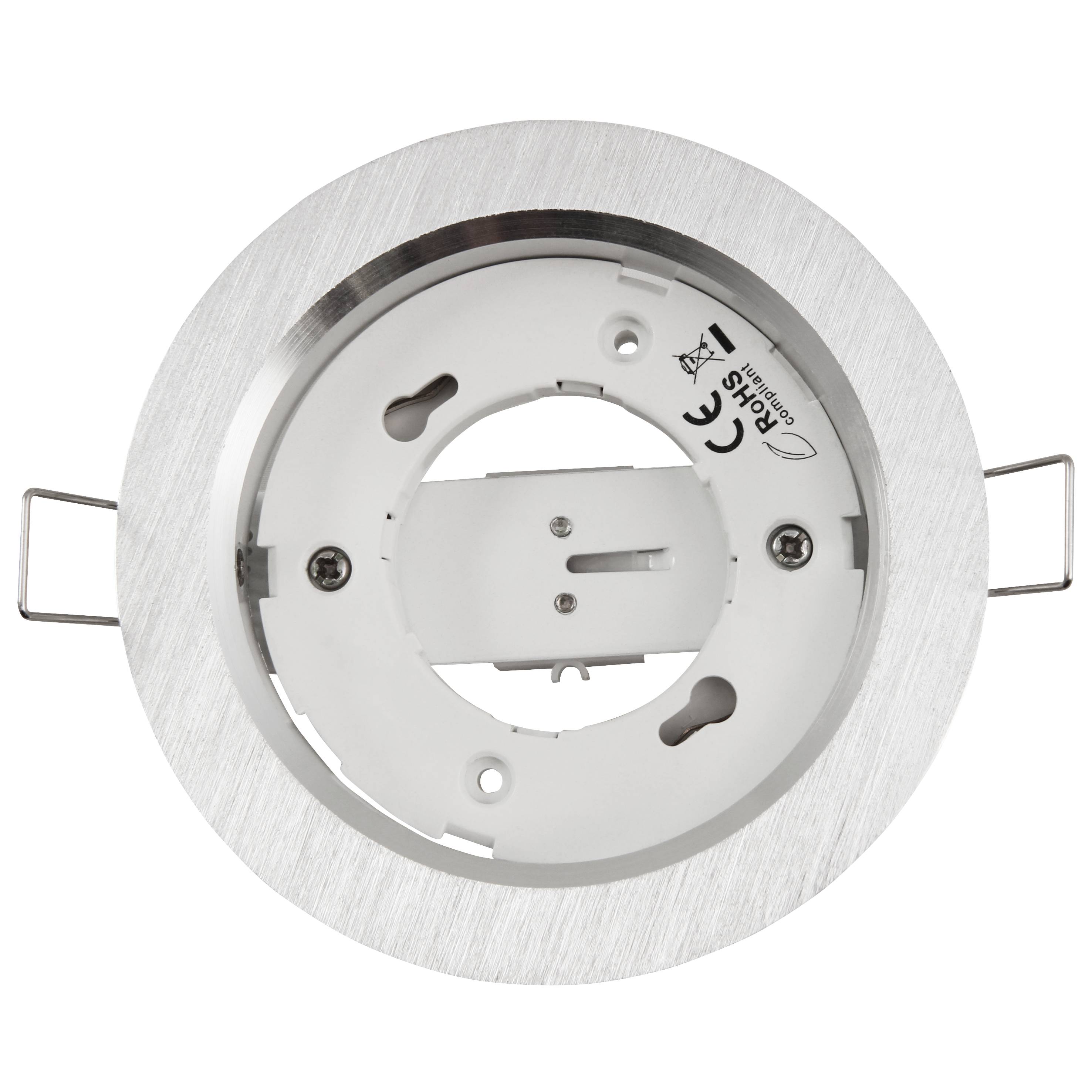 Einbaurahmen McShine "DL-304" rund, Ø108mm, GX53, Eisen gebürstet