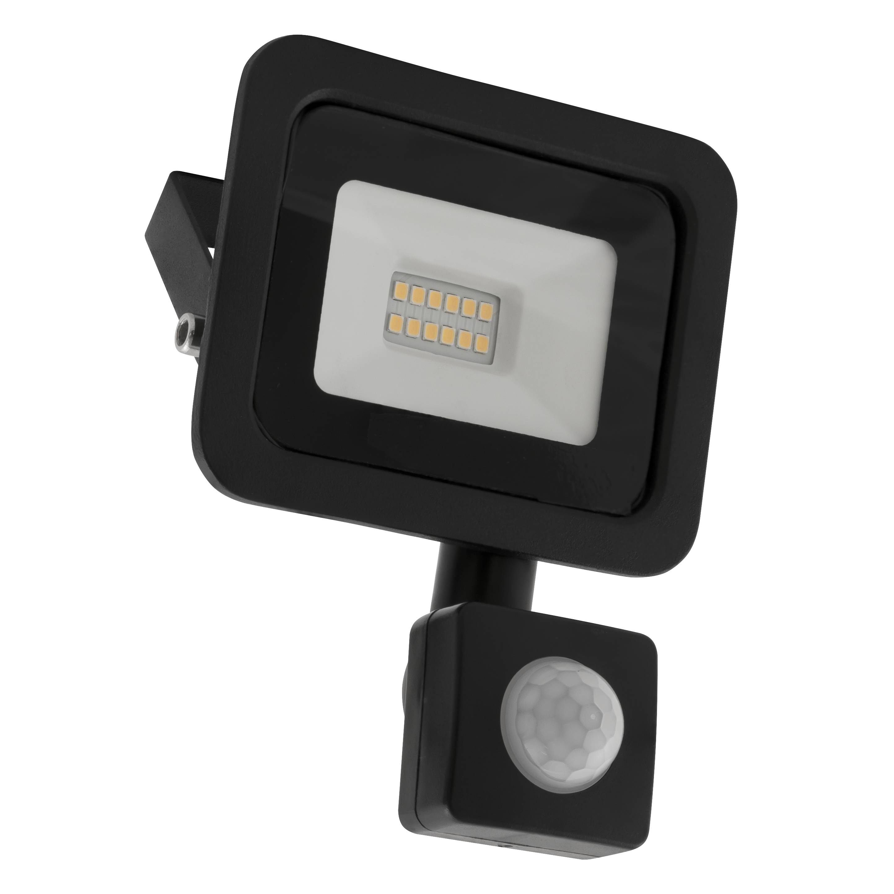 LED-Außenstrahler McShine "Slim" 10W, 850lm, IP66, 4000K, Bewegungsmelder