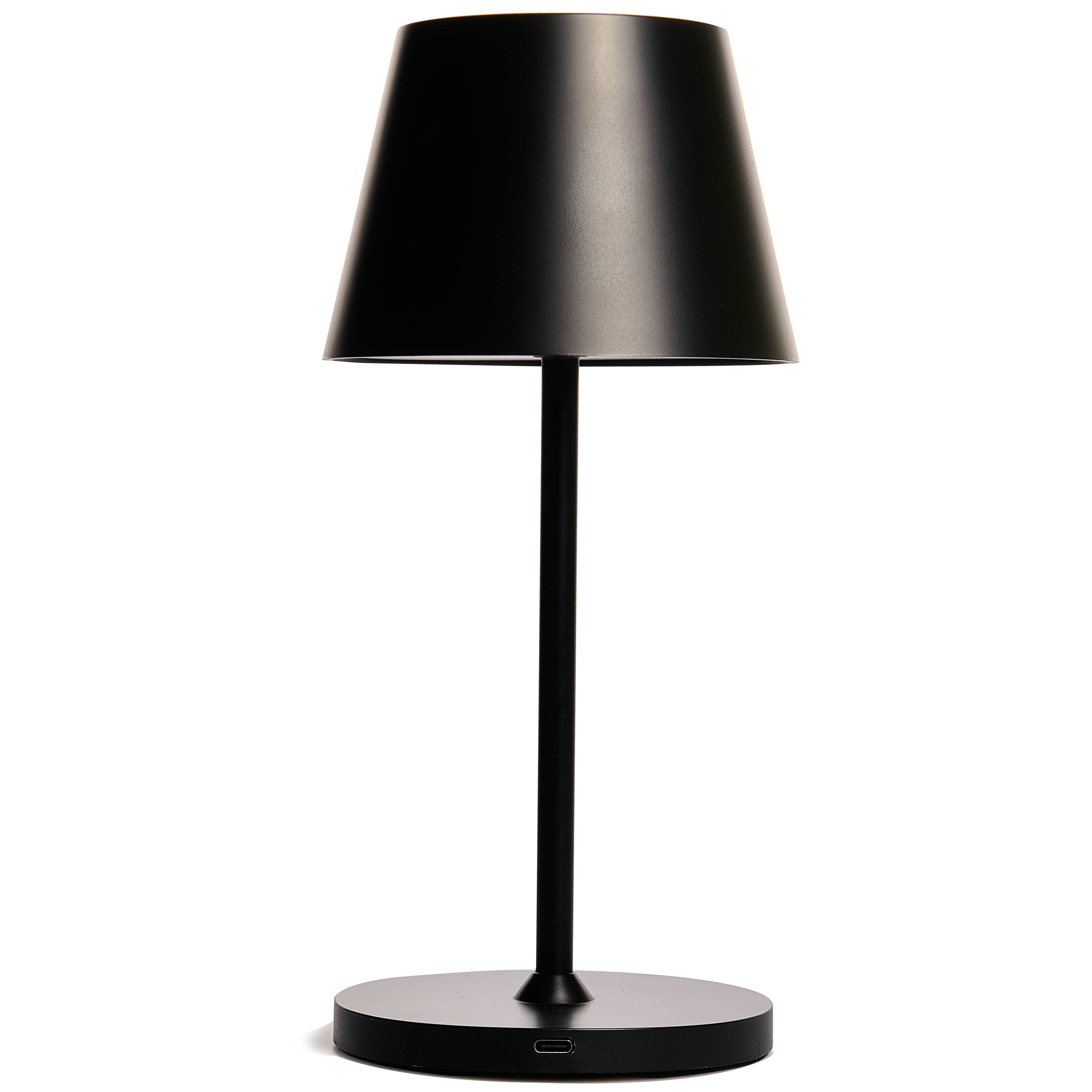 Rolf Kern - Akku LED Tischleuchte CLUB, 25cm, schwarz, IP54