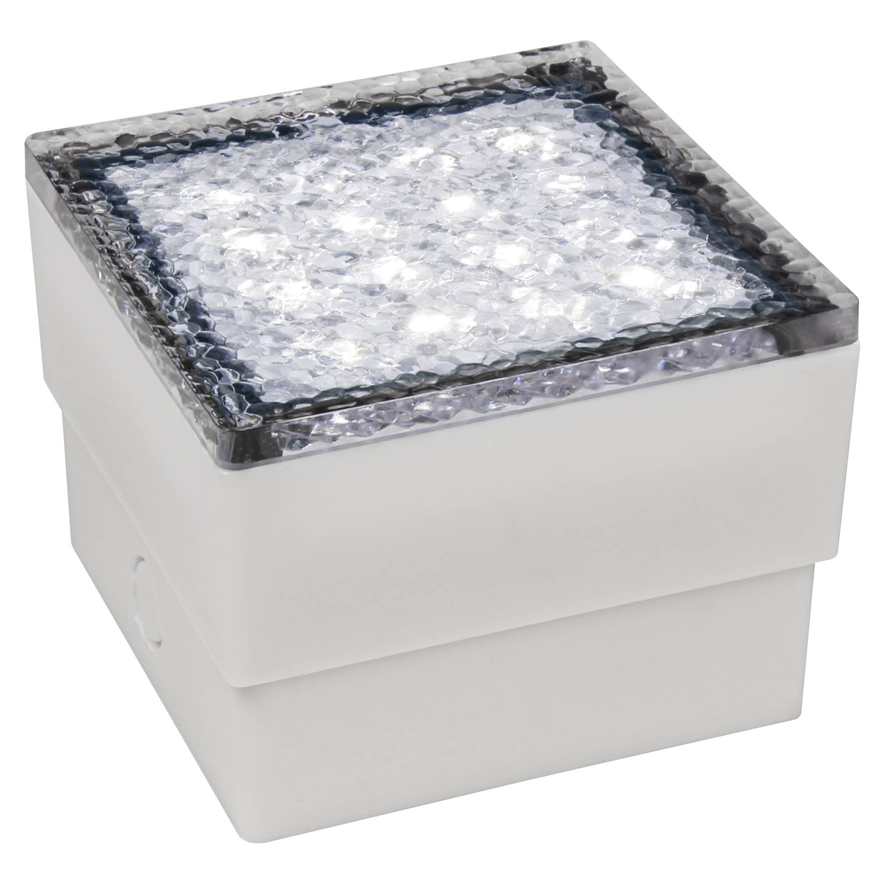 LED-Bodenleuchte McShine "Pflasterstein" 10x10x7cm, 80lm, IP65, neutralweiß,230V, 1.5W