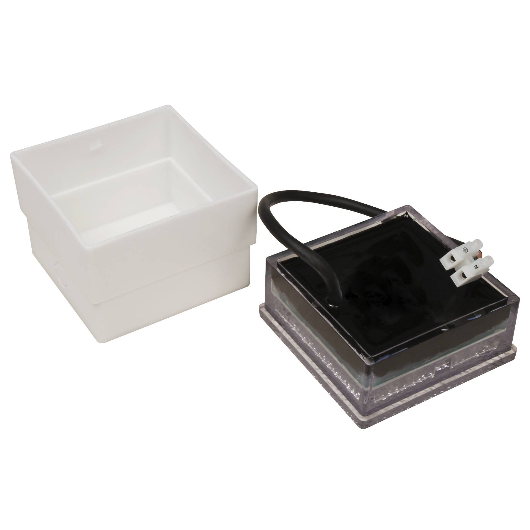 LED-Bodenleuchte McShine "Pflasterstein" 10x10x7cm, 80lm, IP65, neutralweiß,230V, 1.5W