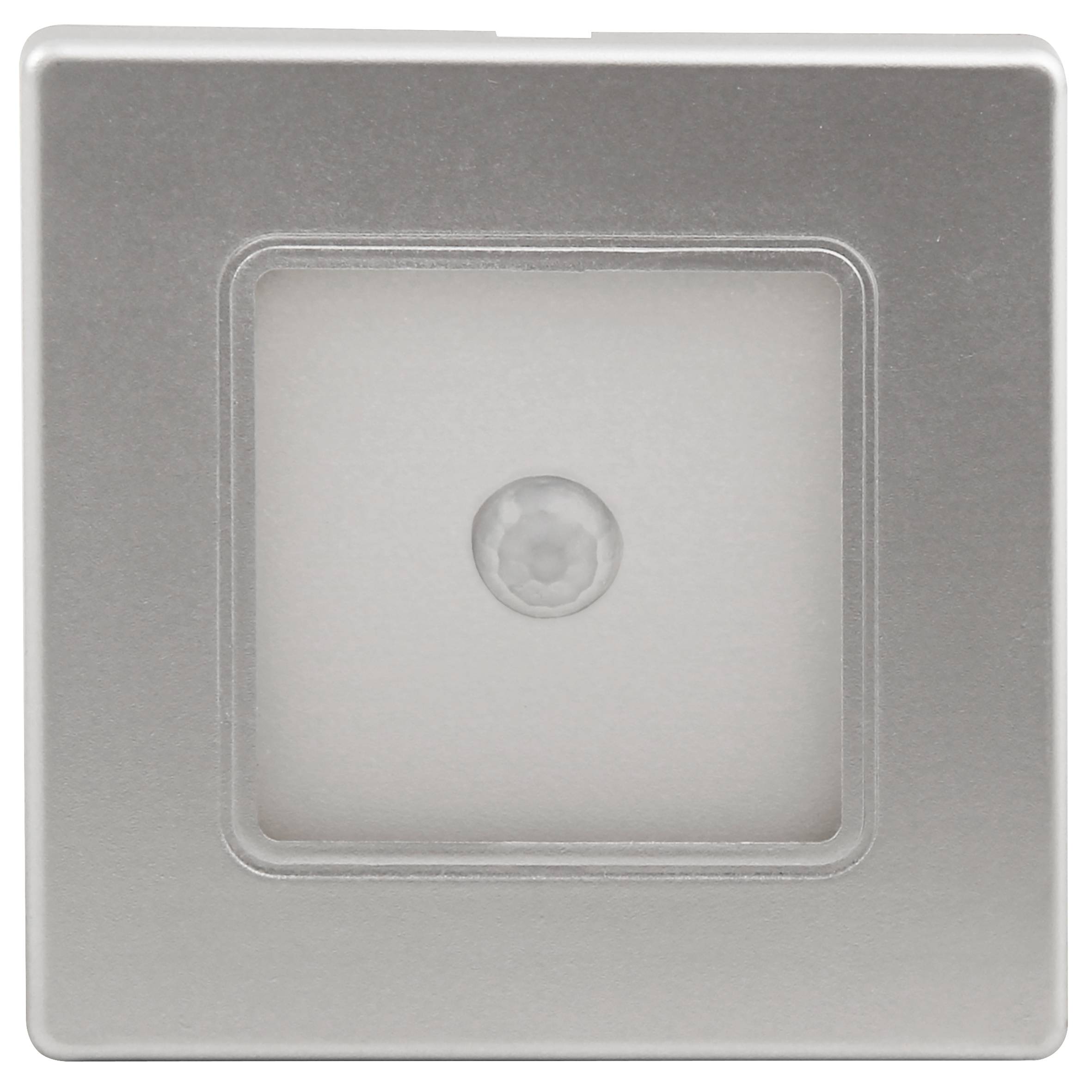 LED-Wand-Einbauleuchte McShine "LWE-86SB" 2W, 150lm, warmweiß, silberner Rahmen