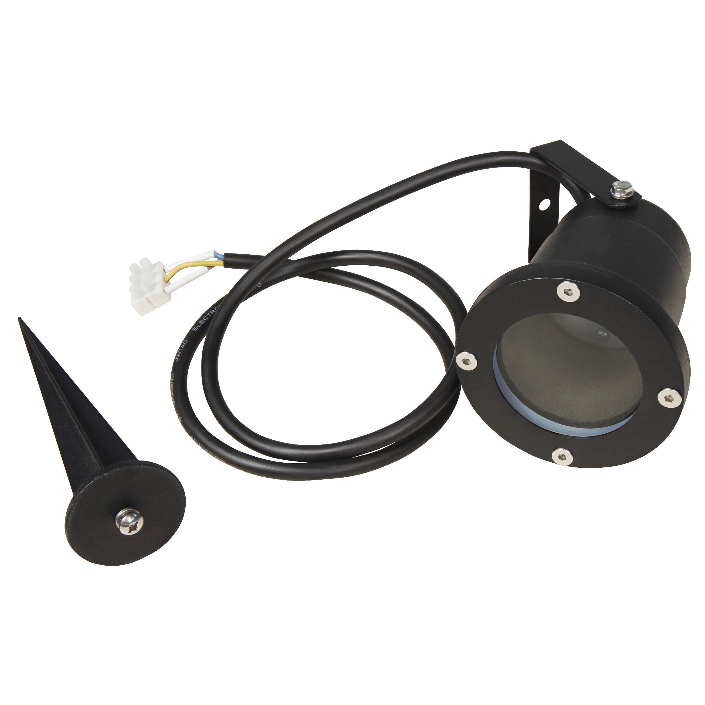 Gartenleuchte McShine "GL-35", 1m Kabel, Erdspieß, GU10-Fassung