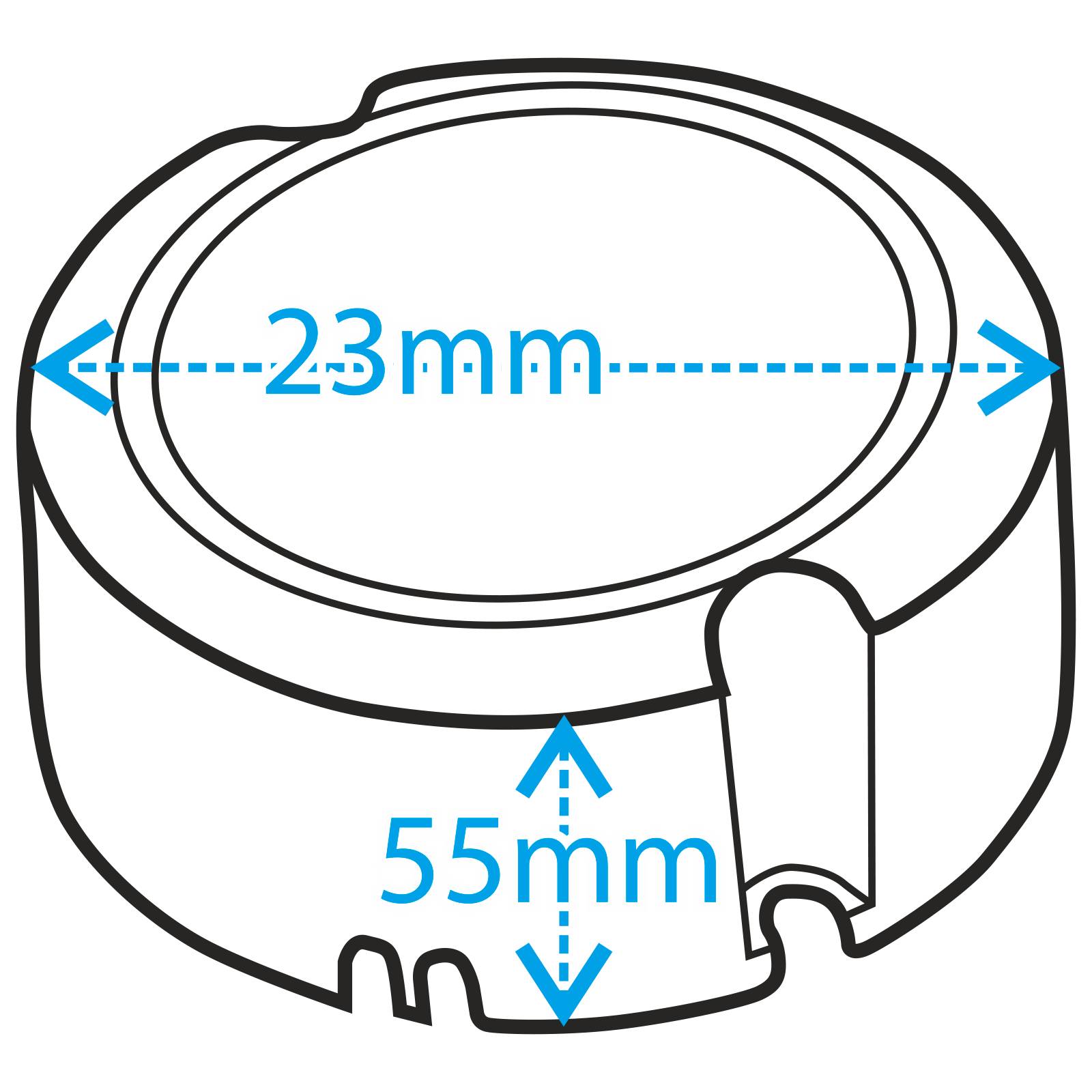 LED-Trafo McShine, elektronisch, 0,5-12W, 230V auf 12V, Ø55x23mm, rund