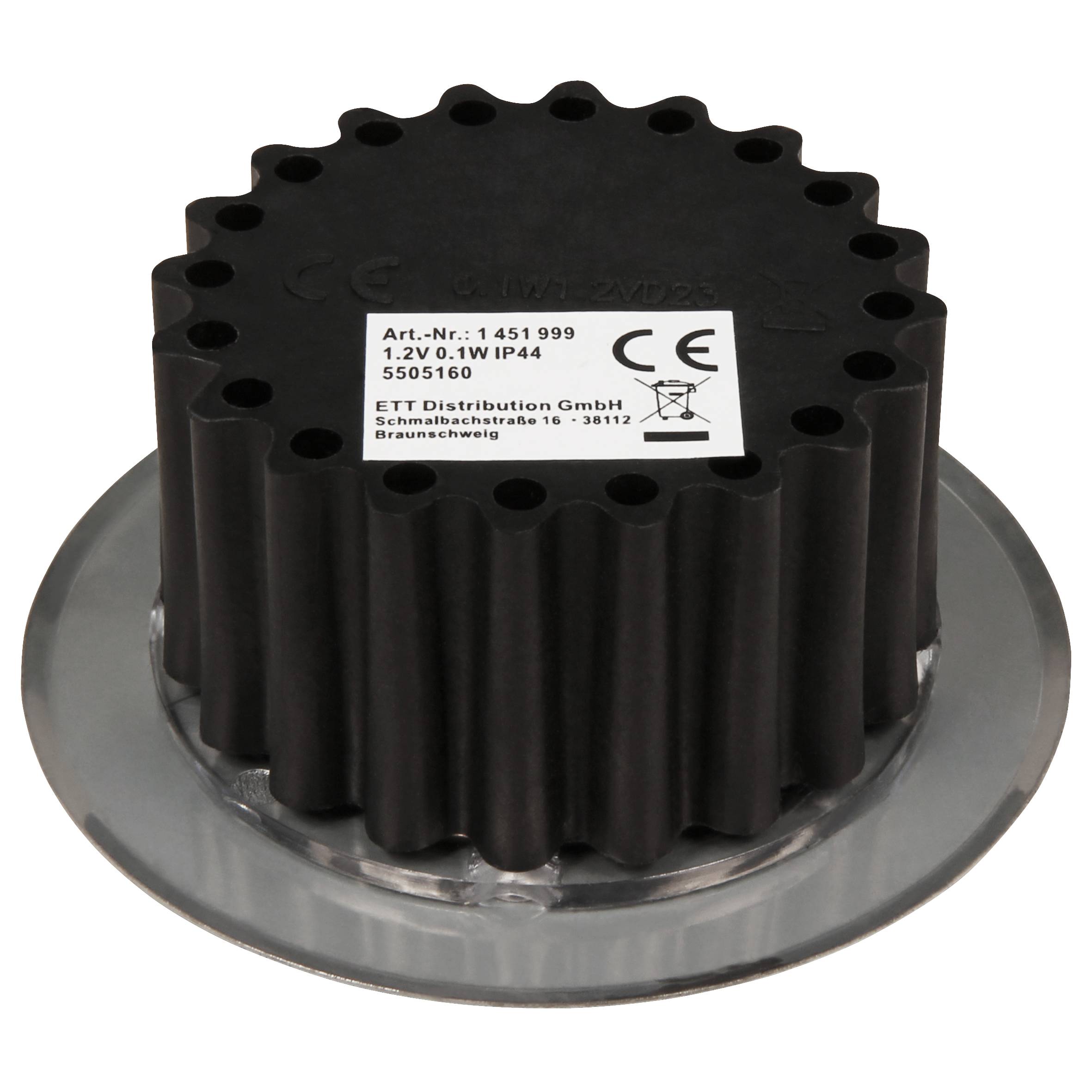 LED-Solar-Bodeneinbauleuchte McShine "LSB-08" Ø85x35mm, IP44