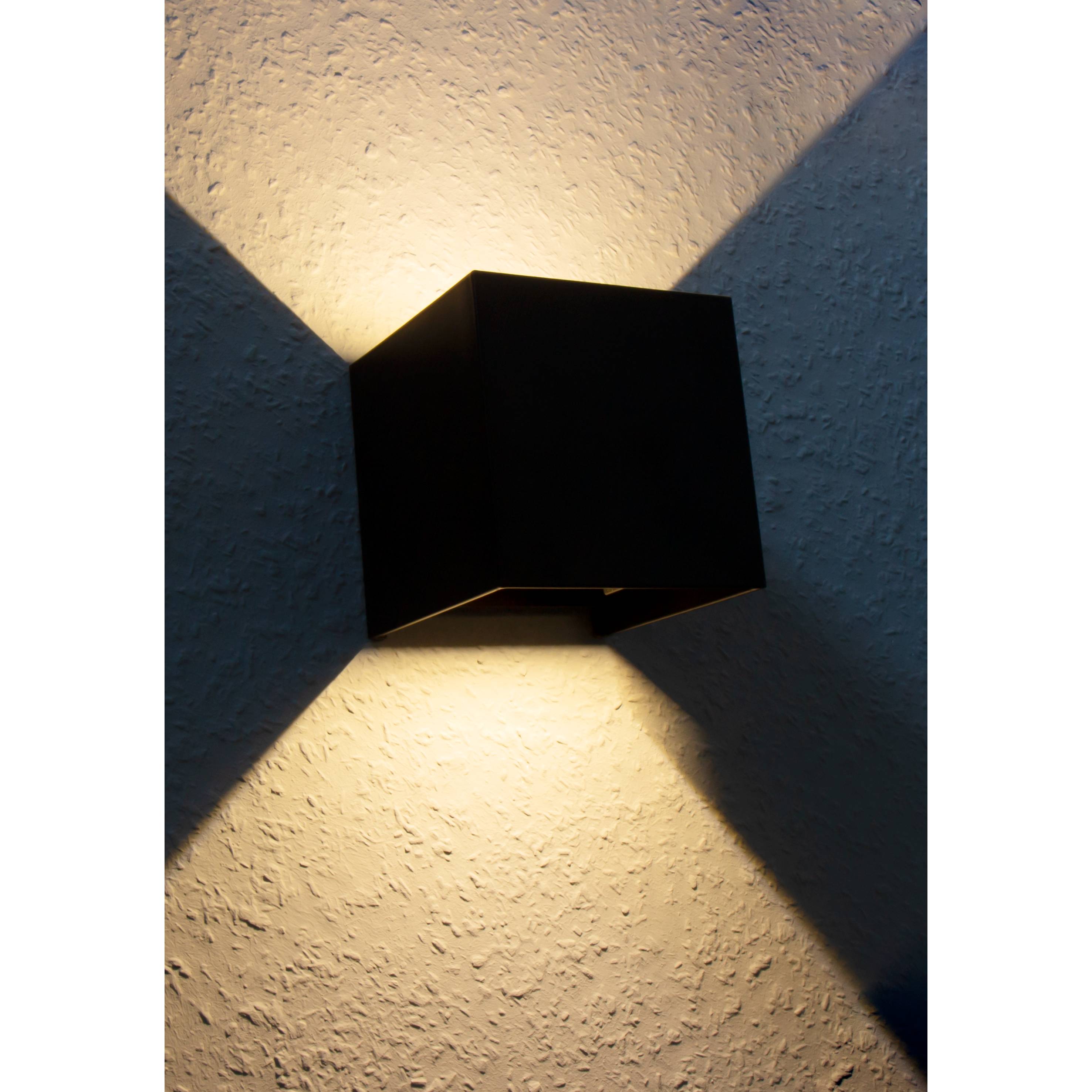 LED-Wandleuchte McShine "LW-107" IP54, 300lm, 6W, 3000K, warmweiß, schwarz