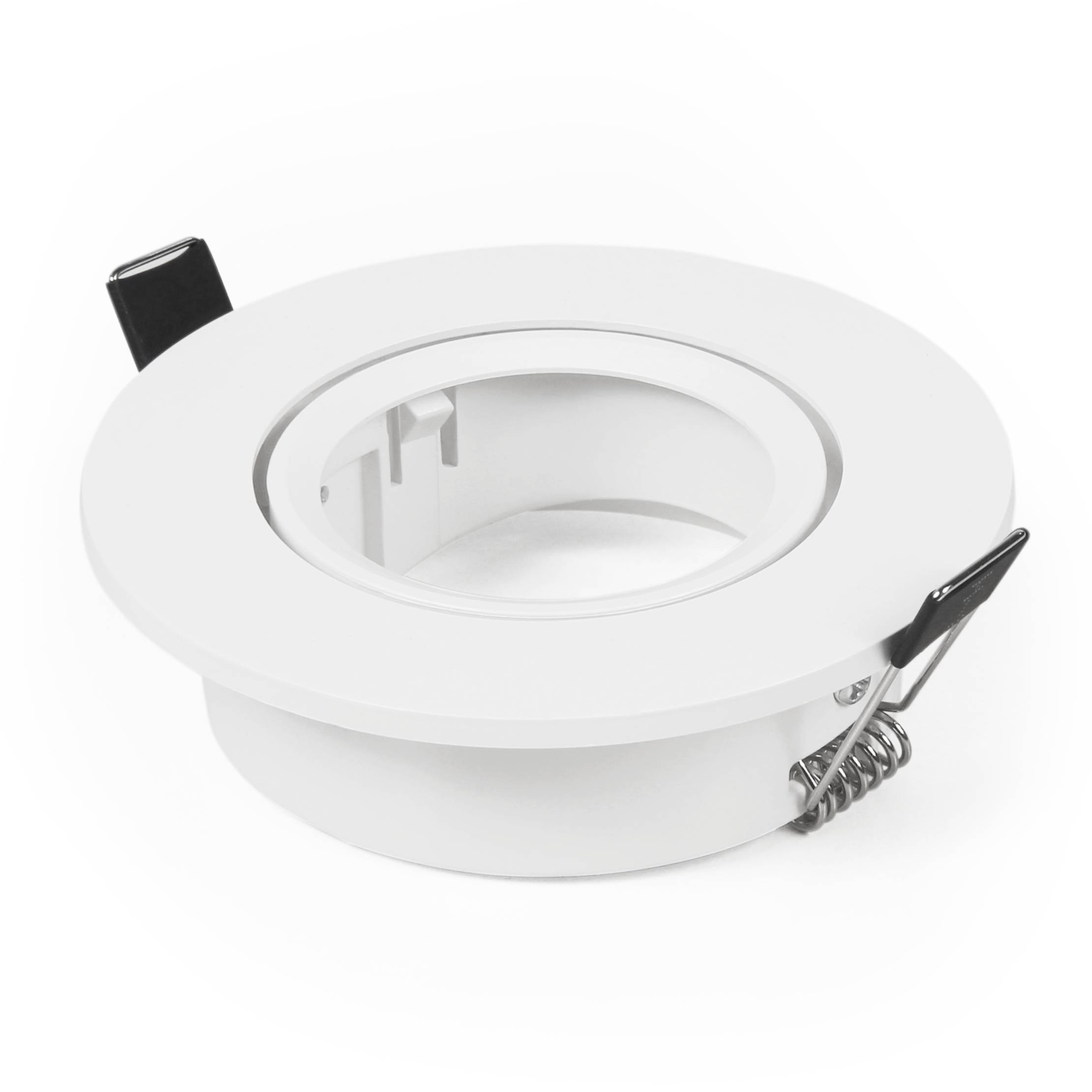 Einbaurahmen McShine "DL-475" rund, Ø90mm, schwenkbar, weiß
