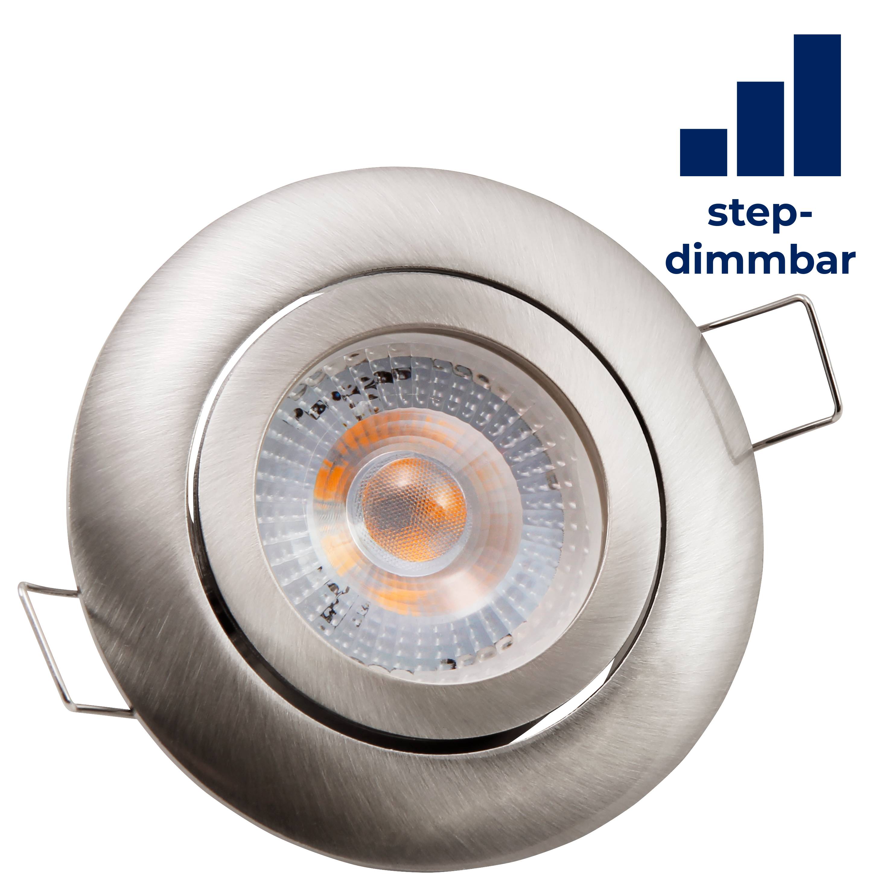 LED-Einbauleuchte McShine "Eco-50" 5W, 400lm, 4000K, step-dimmbar