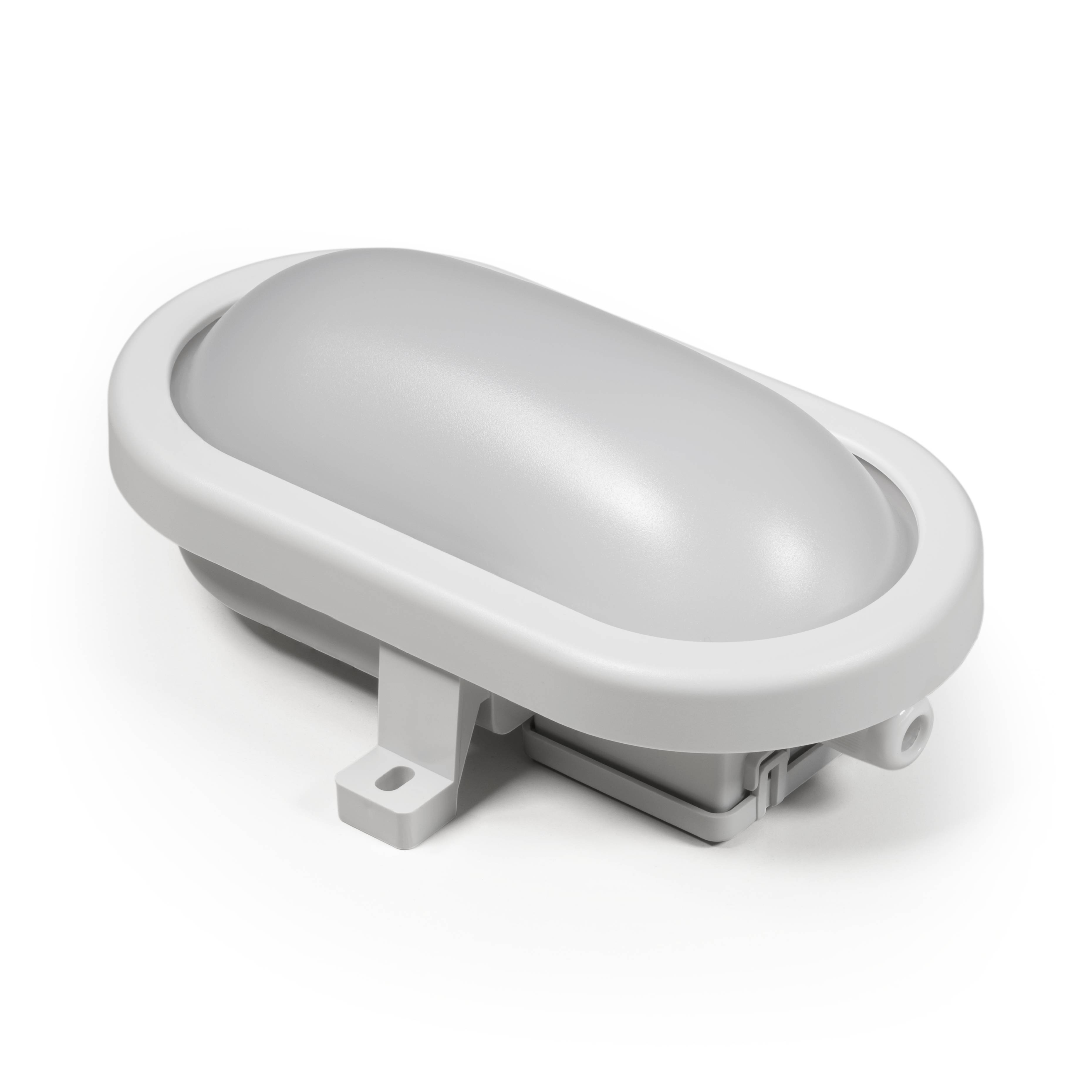 LED Feuchtraumleuchte McShine 450lm, 3000K, 6W, warmweiß, IP65, 170x92x70mm