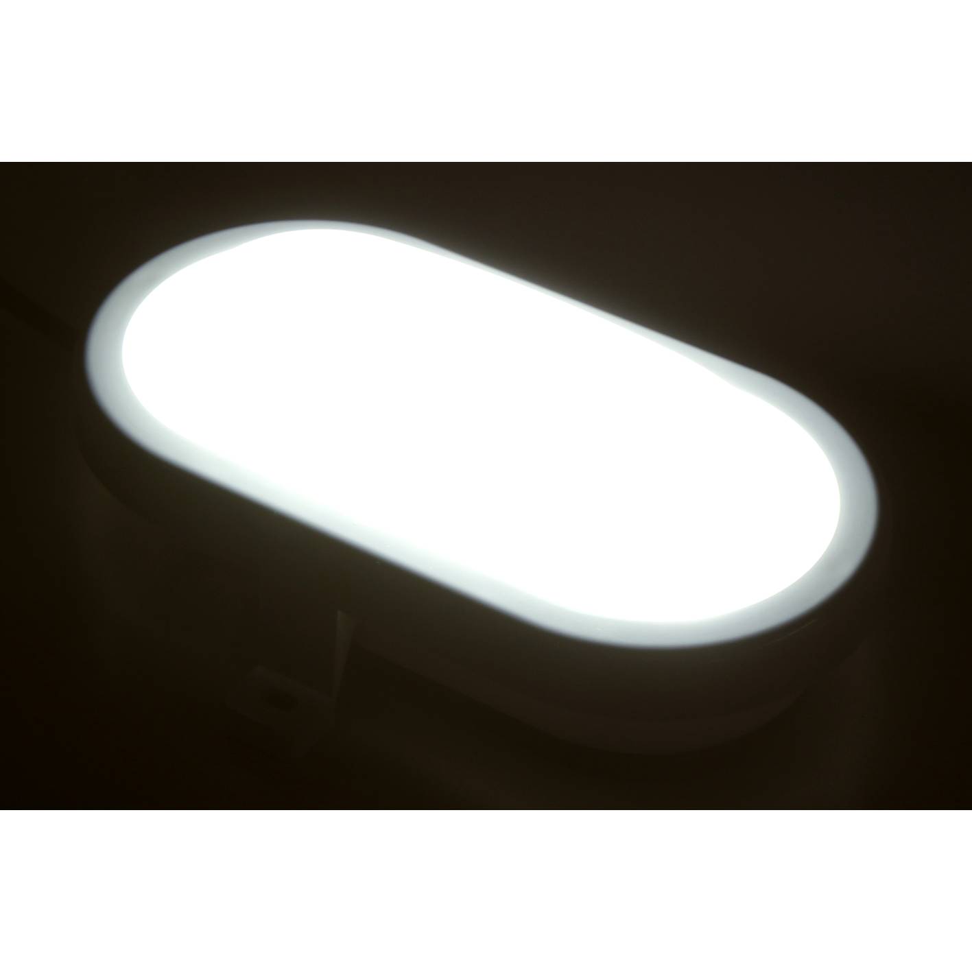 LED Feuchtraumleuchte McShine 450lm, 3000K, 6W, warmweiß, IP65, 170x92x70mm