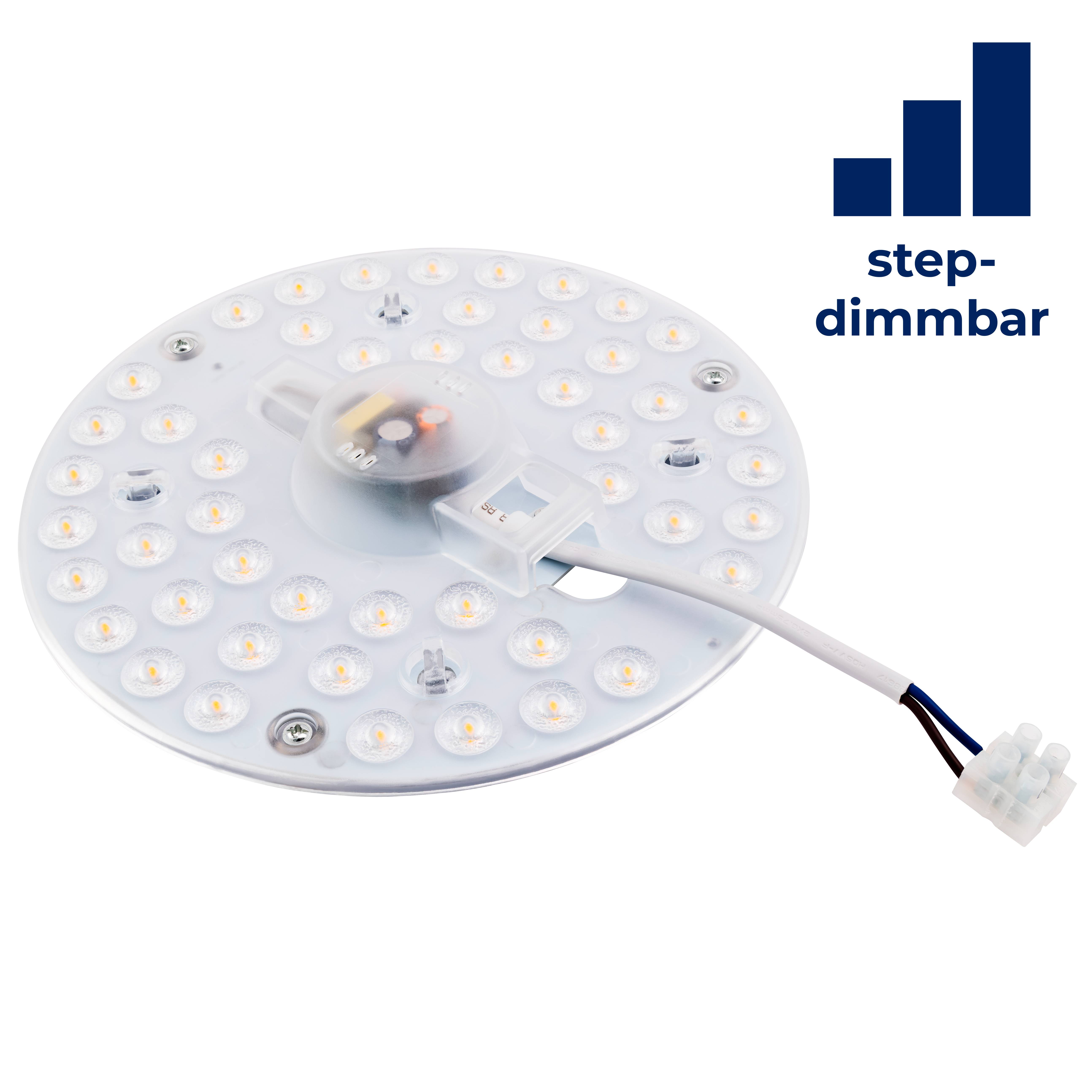 LED-Modul McShine, Umrüstsatz mit Magnethalterung, Ø18cm, 24W, 2200lm, 4000K