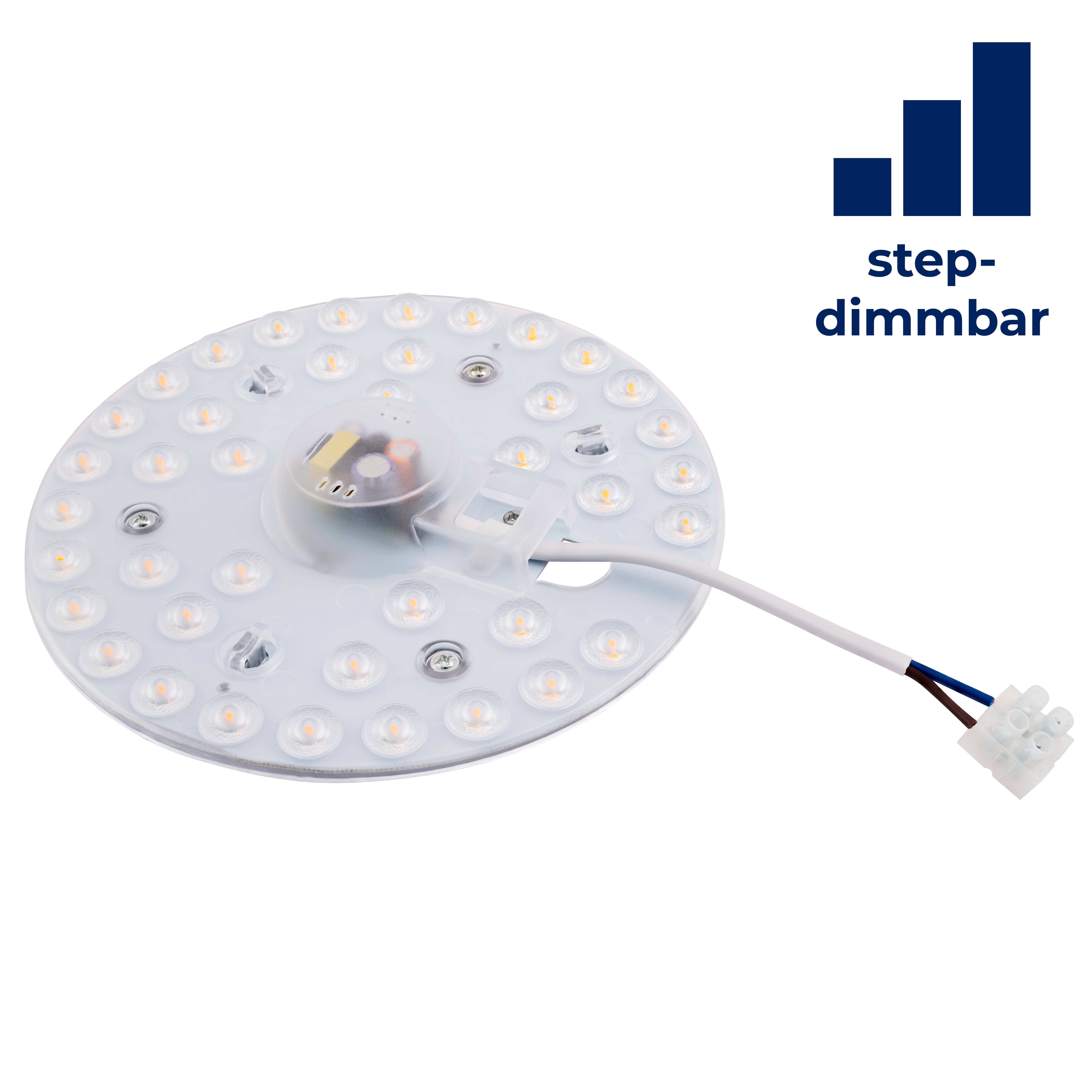 LED-Modul McShine, Umrüstsatz mit Magnethalterung, Ø16,5cm, 20W, 1800lm, 3000K