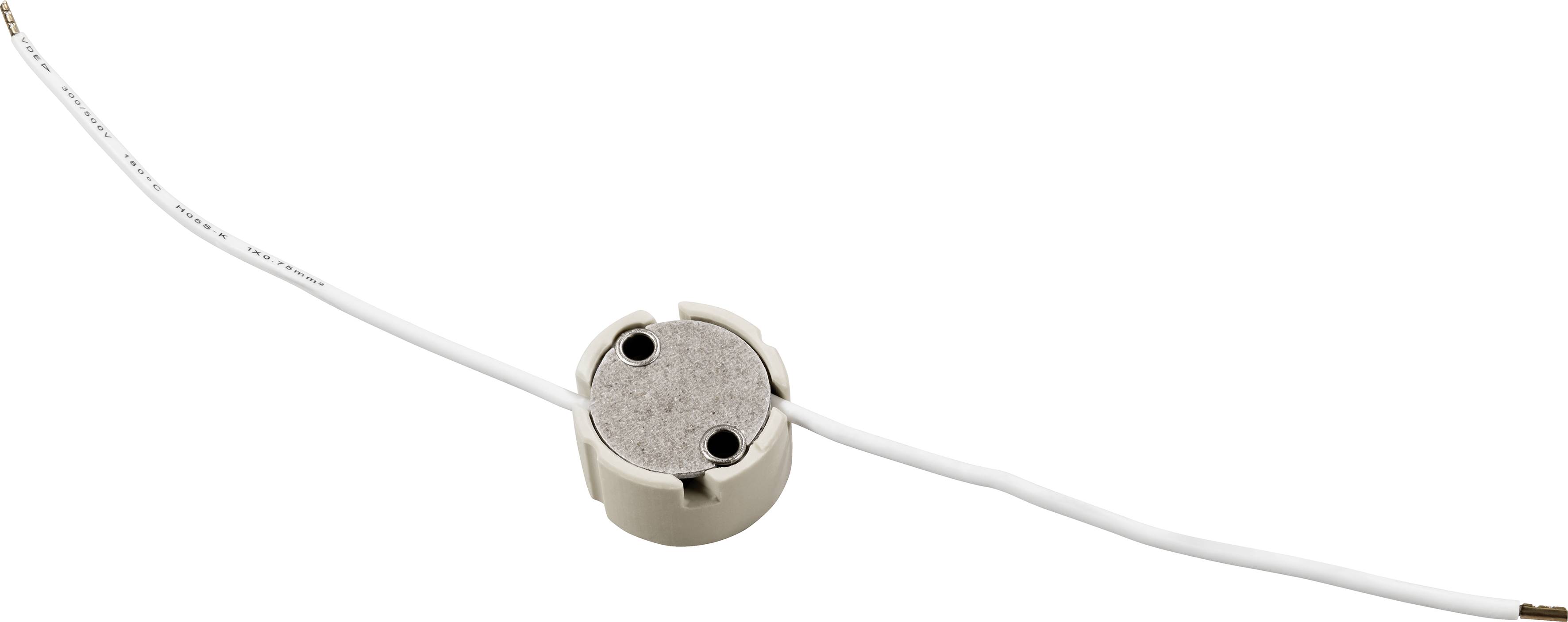 Lampenfassung McShine, GU10, 10cm Kabel, max. 250V/100W, seitlicher Kabelausgang