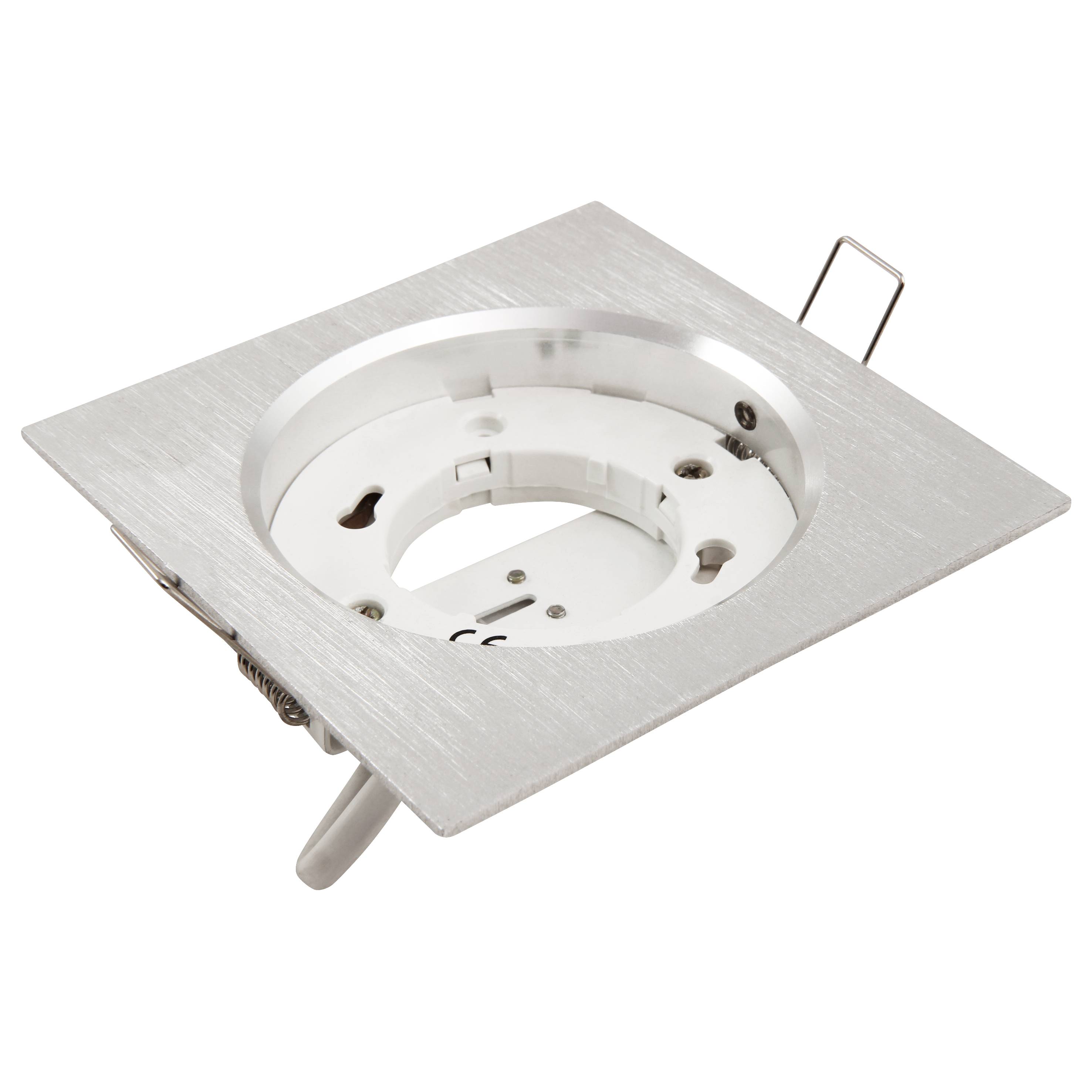 Einbaurahmen McShine "DL-304" eckig, 108x108mm, GX53, Eisen gebürstet