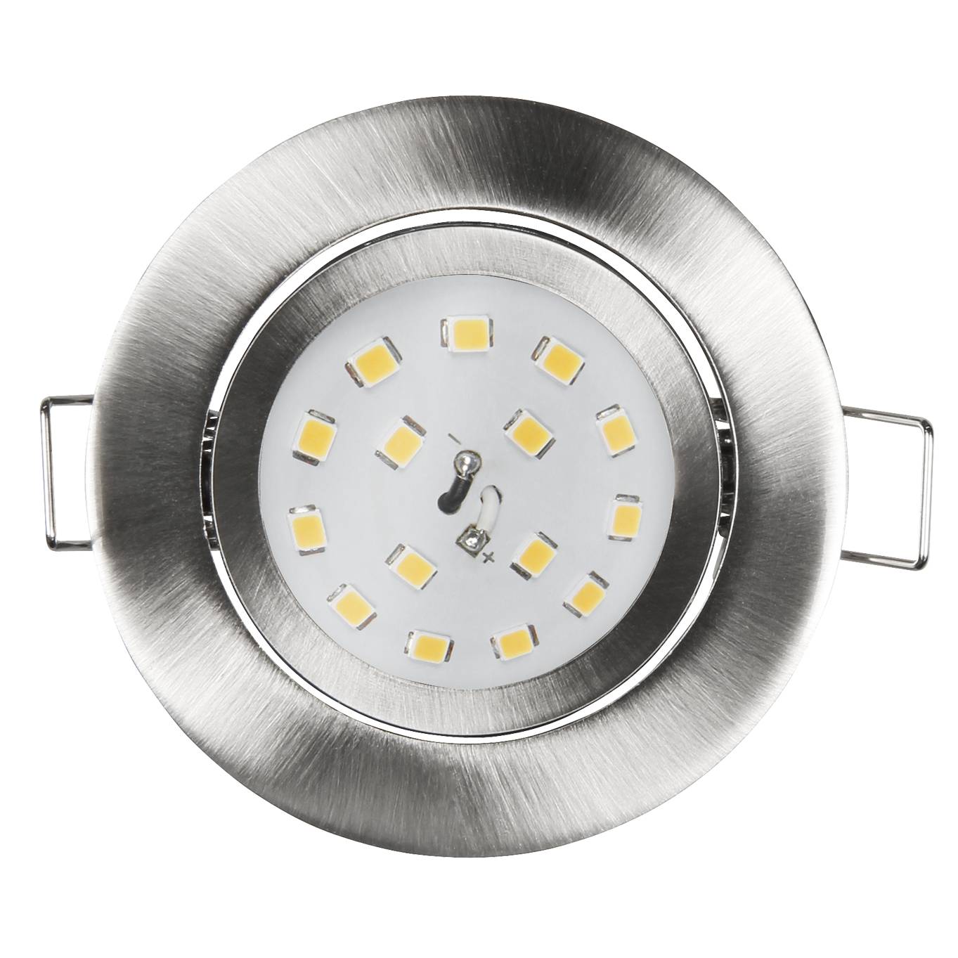 LED Einbauleuchte McShine "Slim" 82x27mm, 5W, 400lm, 3000K, Edelstahl gebürstet
