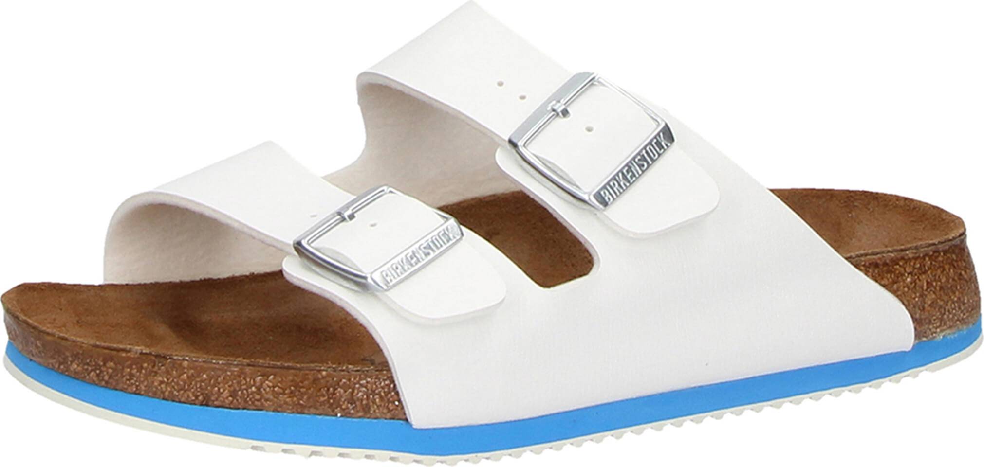 Birkenstock Arizona SL Herren-Sandale weiß EN ISO 20347:2012 SRA