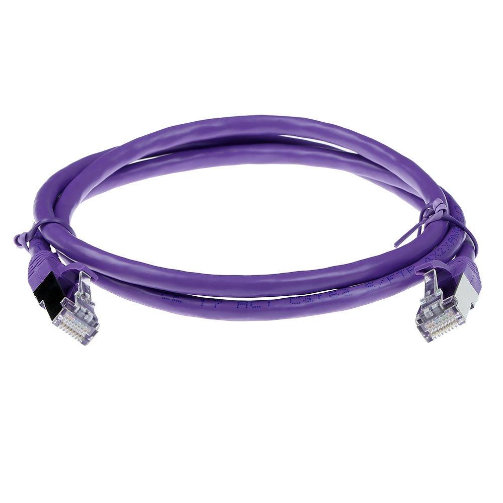 ACT FB2301 LSZH SFTP CAT6A Patch Cord Snagless Lila - 1 Meter