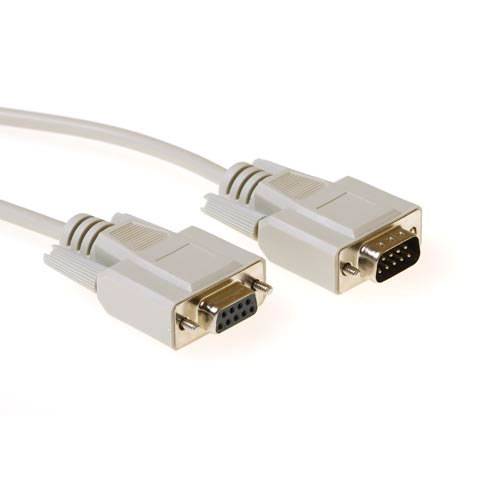 ACT 1 metre Serial 1:1 connection cable 9 pin D-sub male