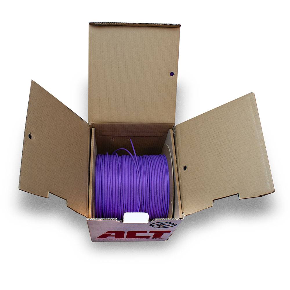 ACT XS6003 CAT6 U/UTP Festinstallationskabel LSZH Violett - 305 Meter