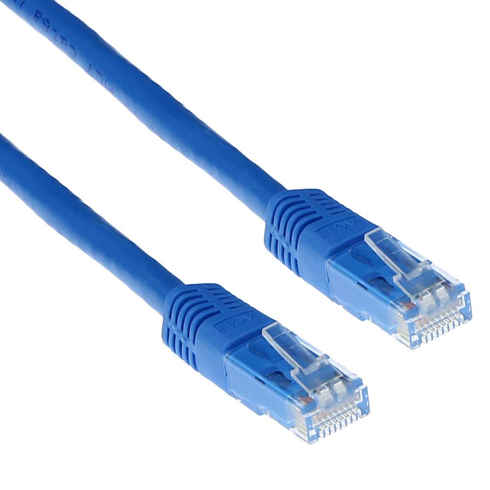 ACT IB9607 LSZH U/UTP CAT6 Patch Cord Blau - 7 Meter