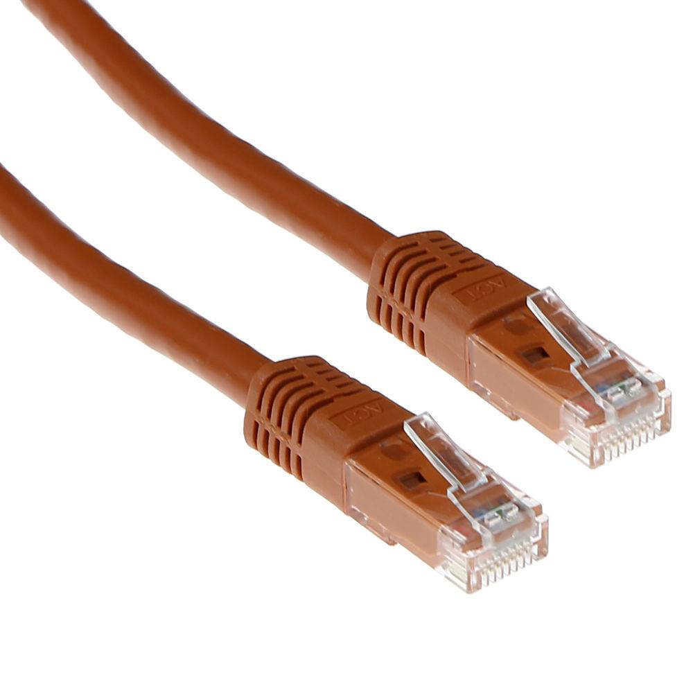 ACT IB1620 U/UTP CAT6 Patchkabel braun - 20 Meter