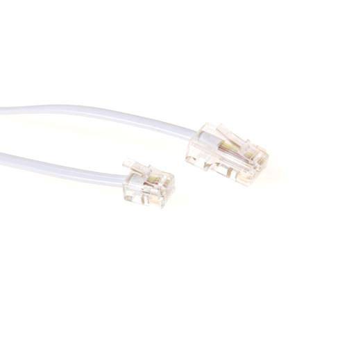 ACT TD5303 Modulares Telefoniekabel RJ-11 - RJ-45 weiß 3,00 m
