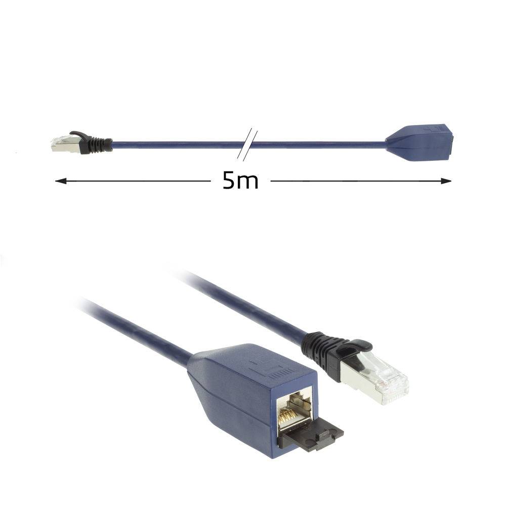 ACT FB1505 CAT6A-Verlängerungskabel (RJ45) | LSZH | SFTP | CAT6A | MPTL | Snagless | Blau | 5 Meter