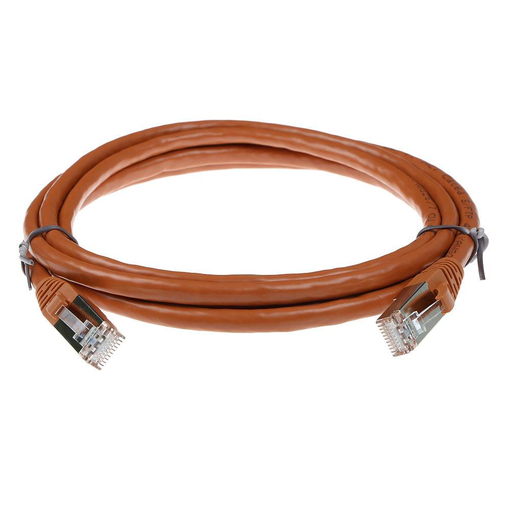 ACT FB2230 LSZH SFTP CAT6A Patch Cord Snagless Braun - 30 Meter