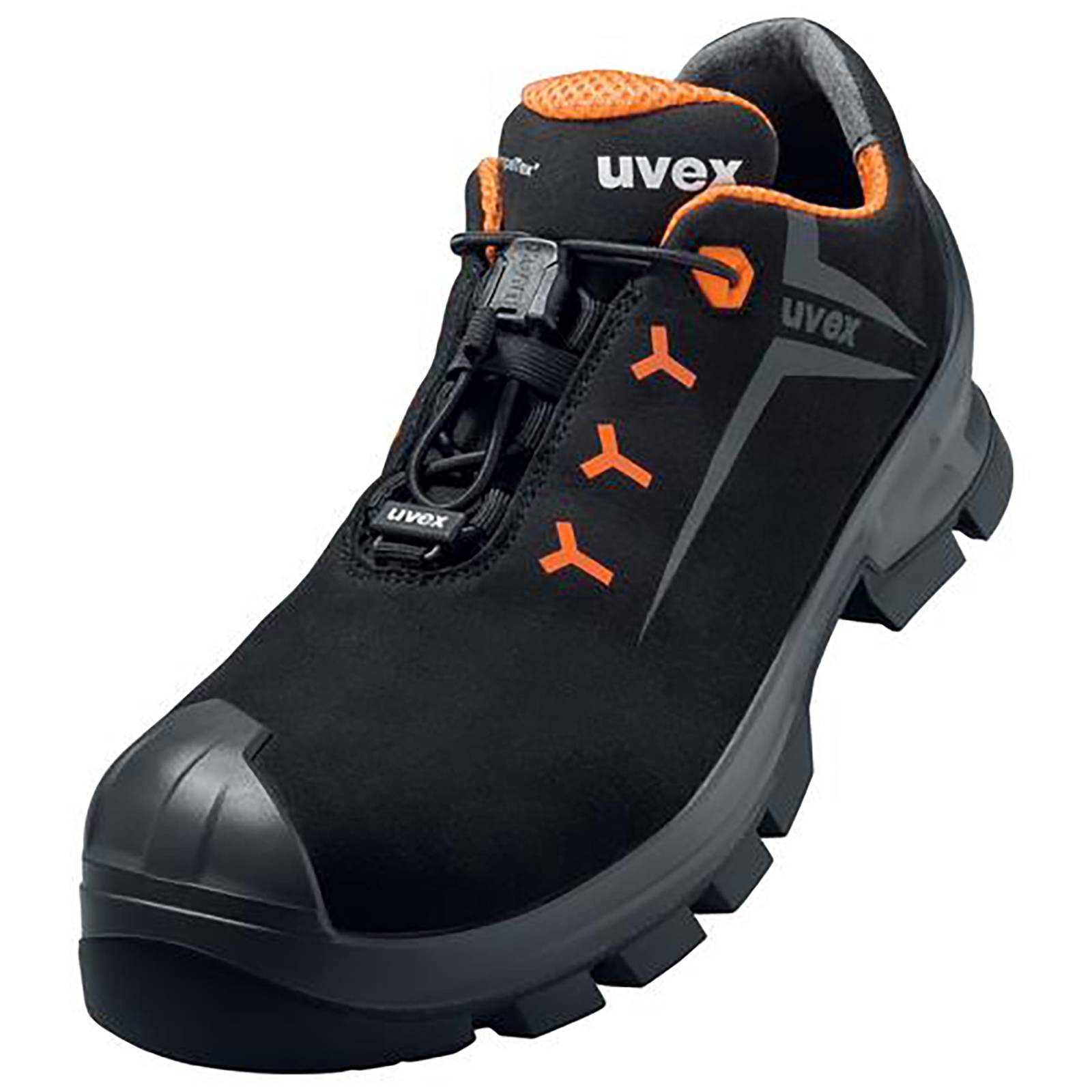 uvex 2 MACSOLE® Halbschuhe S3 schwarz, orange Weite 11 Gr. 46