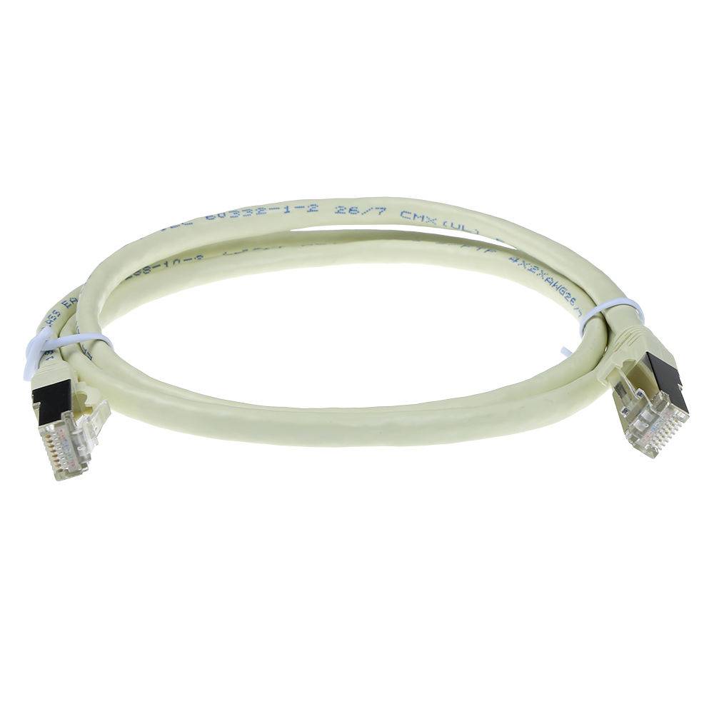 ACT FB7420 LSZH SFTP CAT6A Patch Cord Snagless Elfenbein - 20 Meter