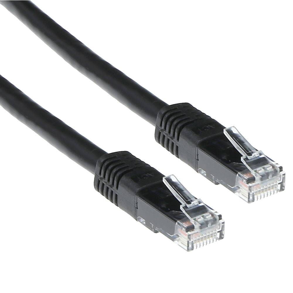 ACT IB9951 LSZH U/UTP CAT6 Patch Cord Schwarz - 1,5 Meter