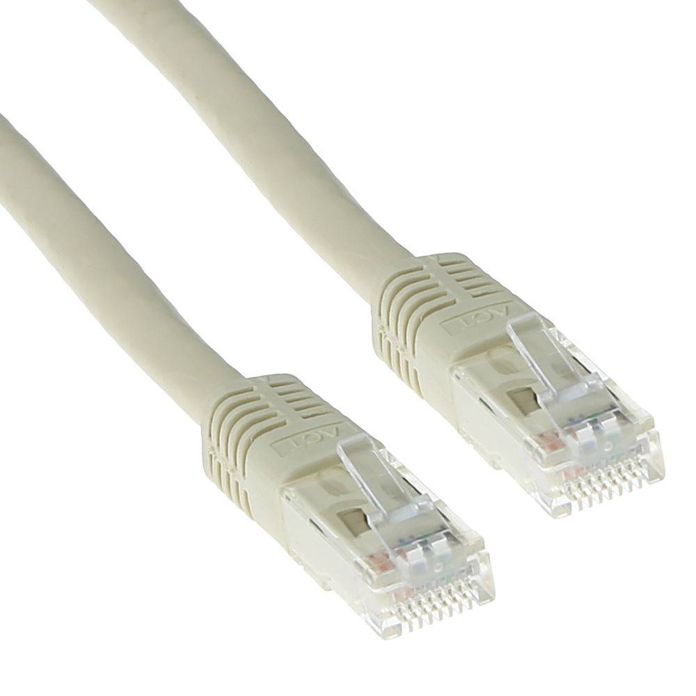 ACT IB3300 U/UTP CAT6A Patchkabel Elfenbein - 50 cm
