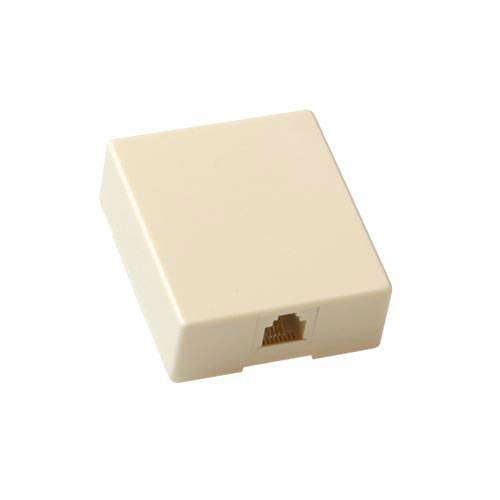 ACT TD1706 Telefonie-Wanddose Aufputzanschluss 1x RJ-12