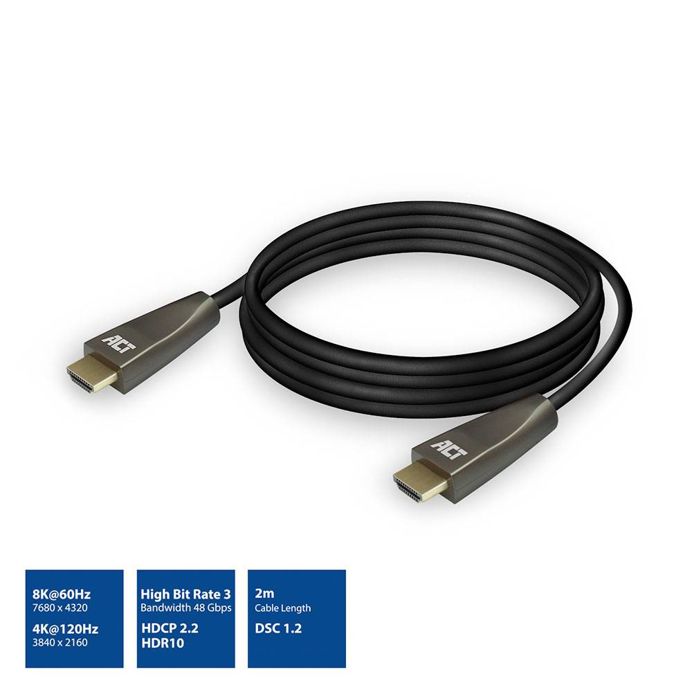 ACT AC3909 8K HDMI Ultra High Speed 2.1 Kabel - 2 Meter
